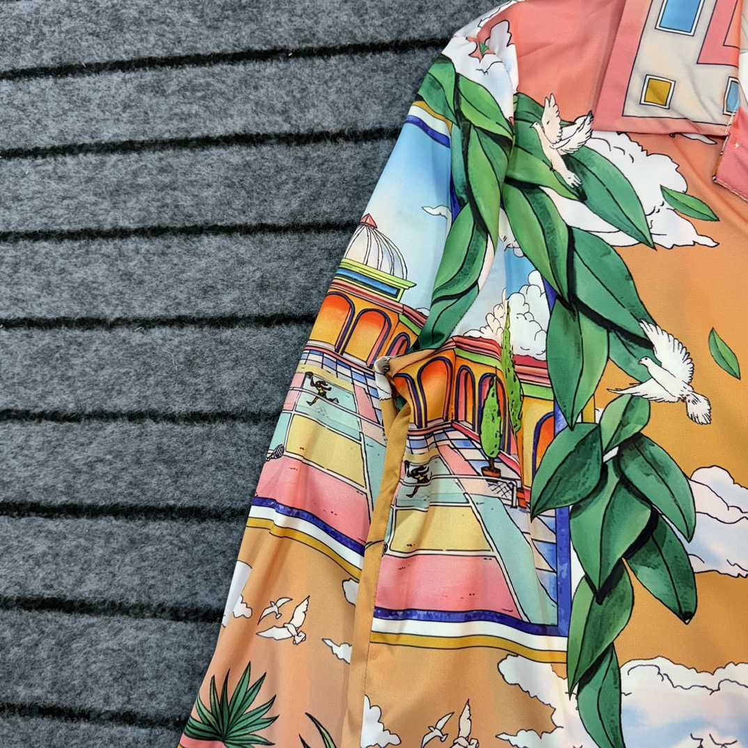 Casablanca Male Multi Silk Shirts - FashionPlug