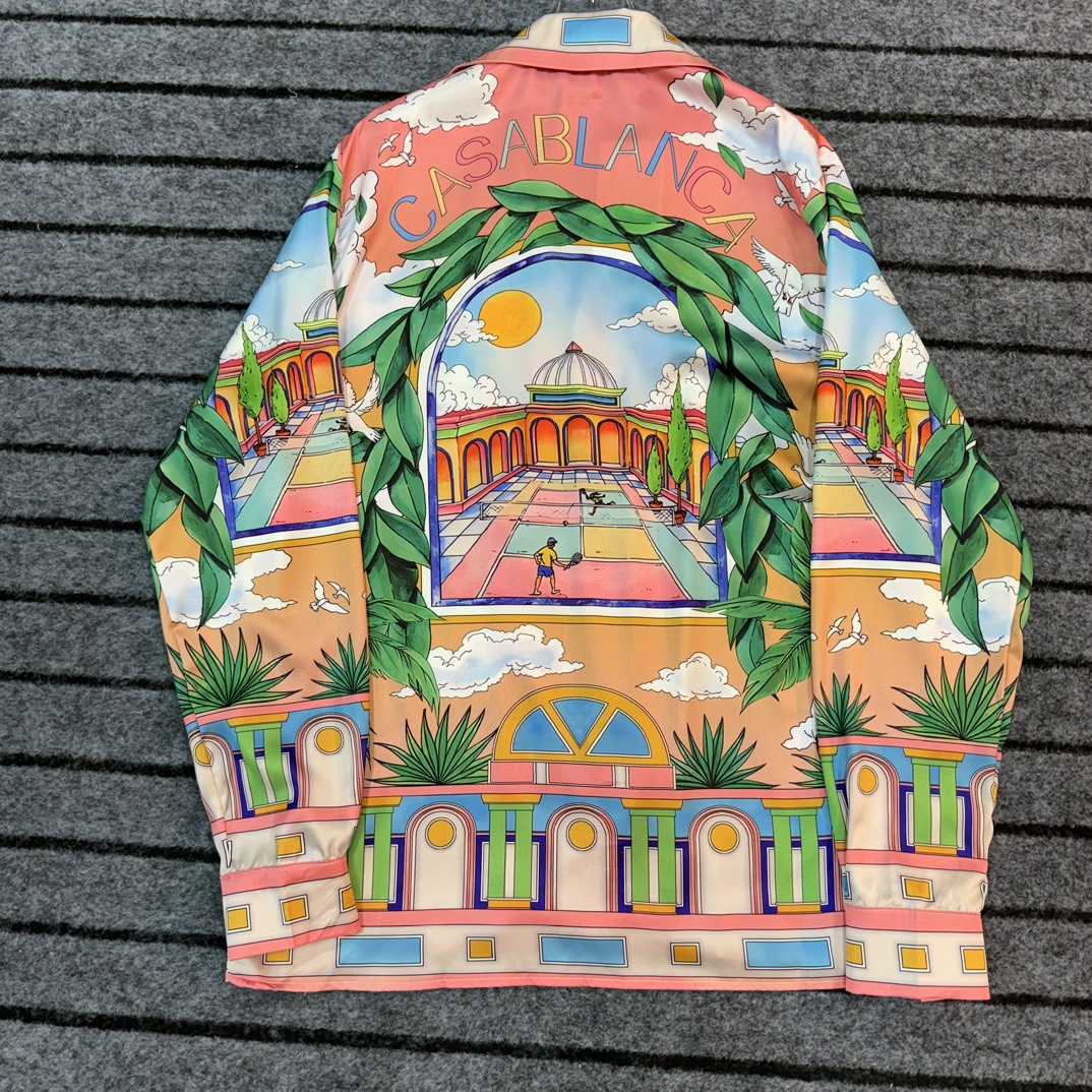 Casablanca Male Multi Silk Shirts - FashionPlug
