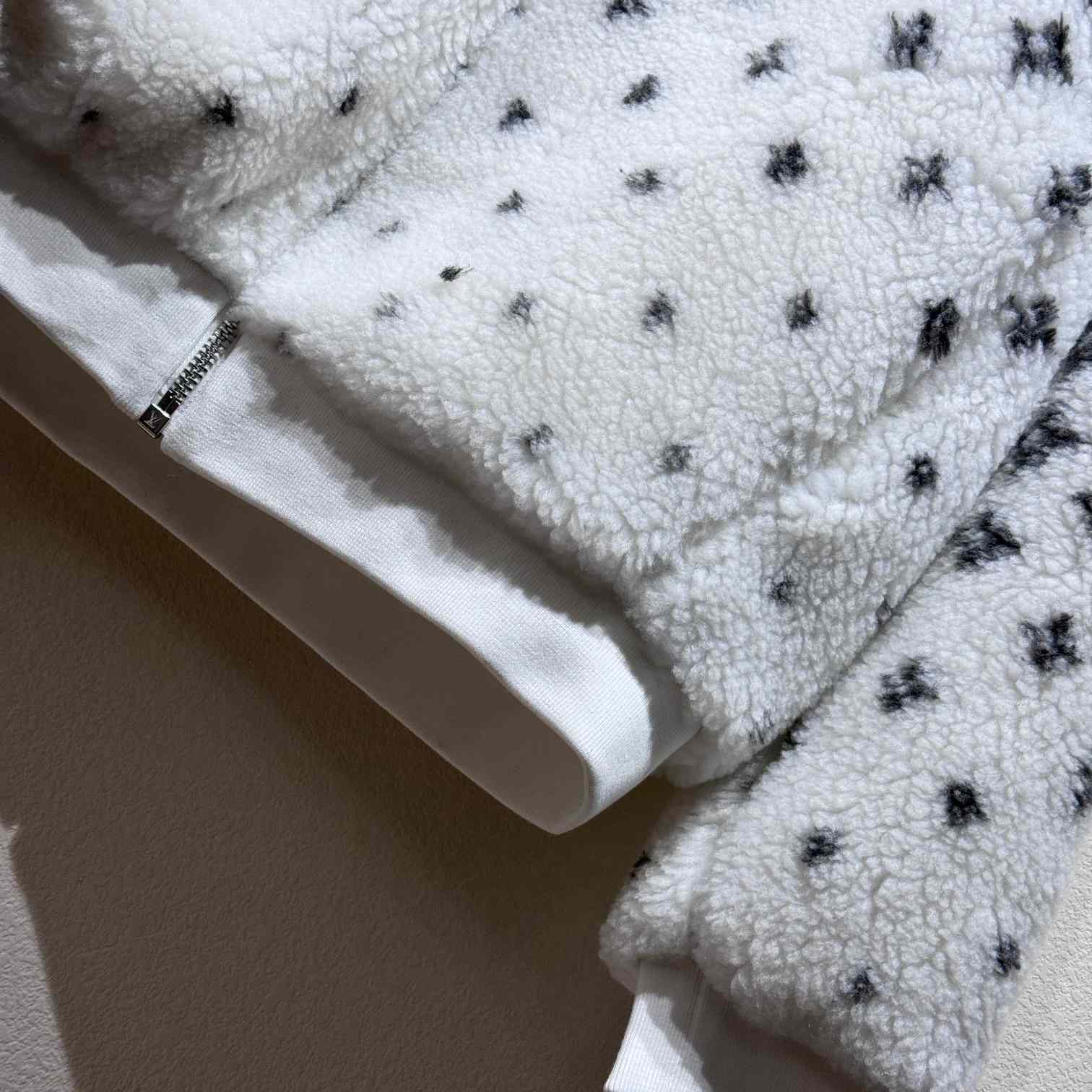 Louis Vuitton Monogram Fleece Jacket   - FashionPlug