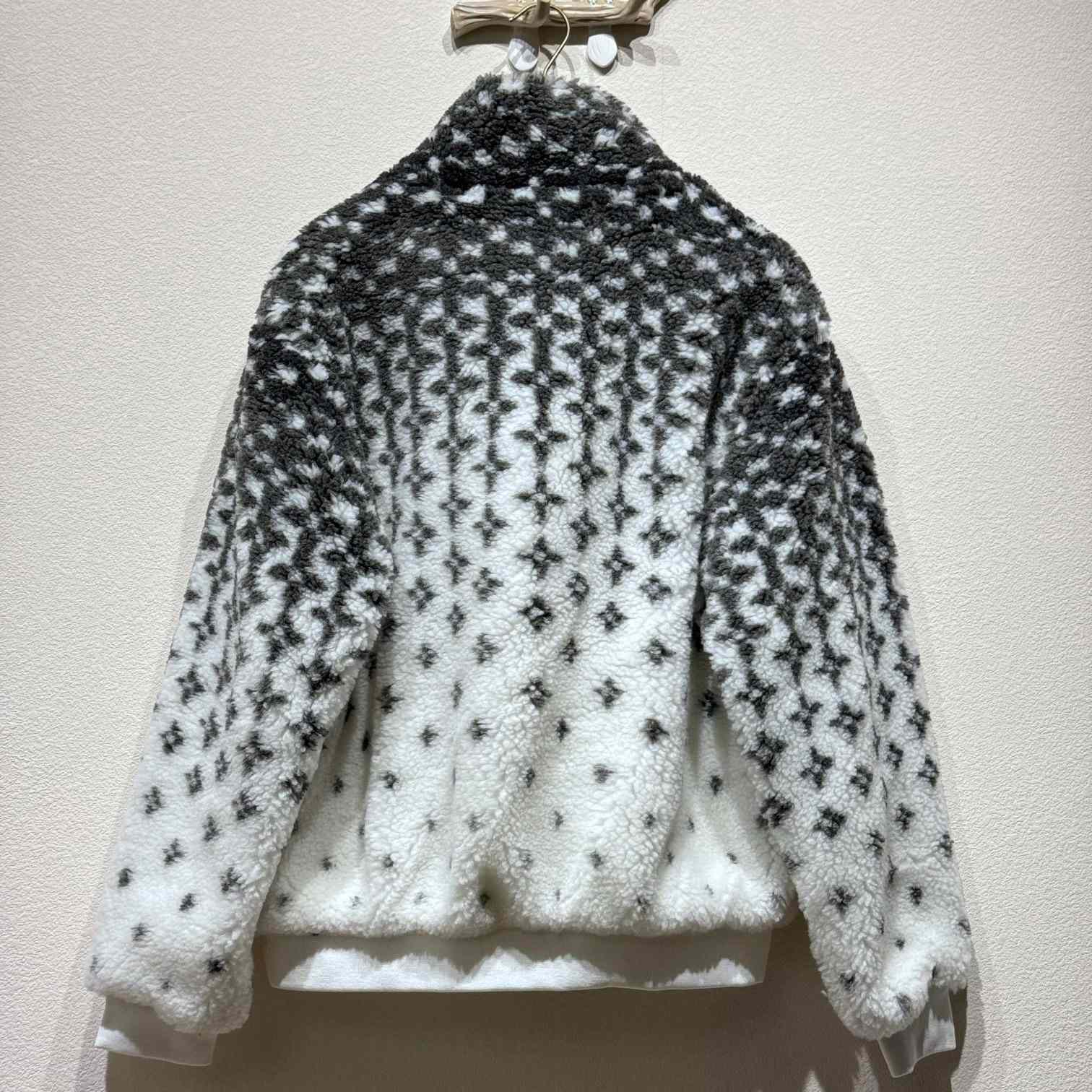 Louis Vuitton Monogram Fleece Jacket   - FashionPlug