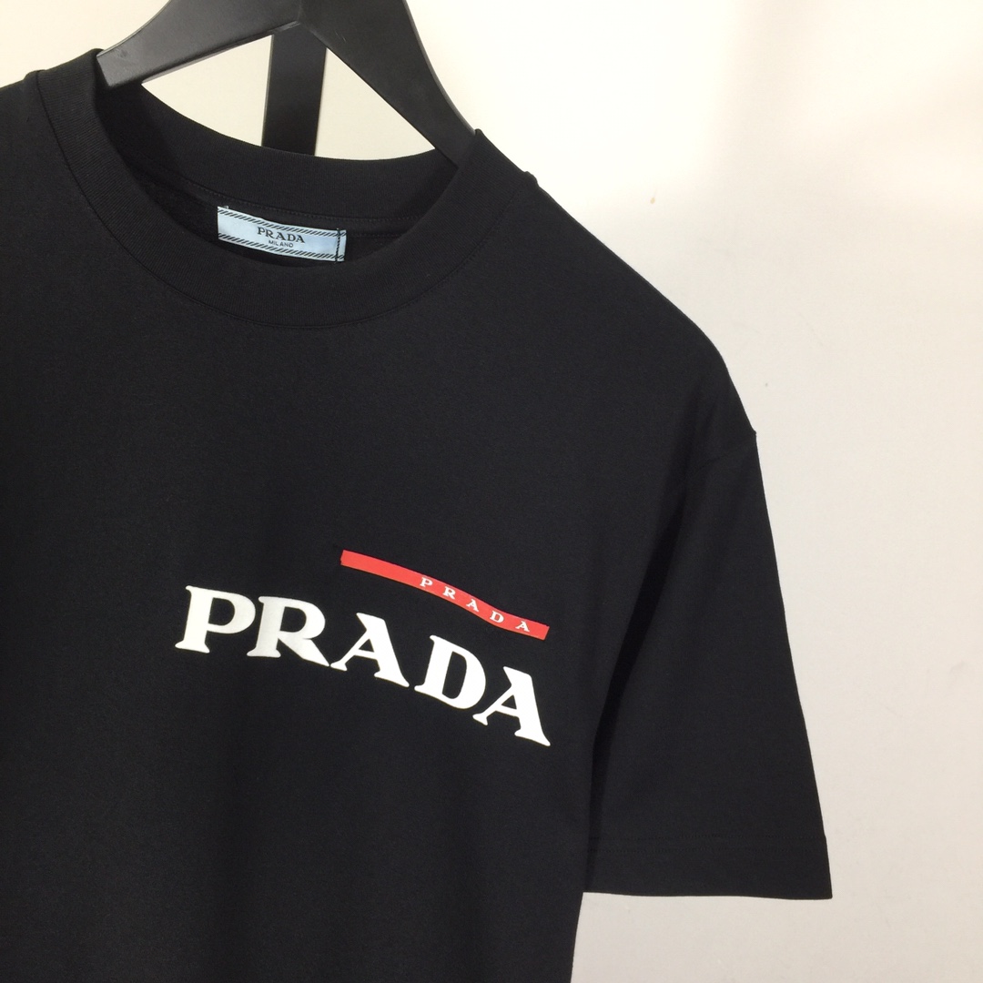 Prada Cotton  T-shirt  - FashionPlug