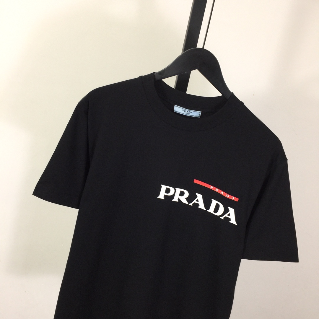Prada Cotton  T-shirt  - FashionPlug