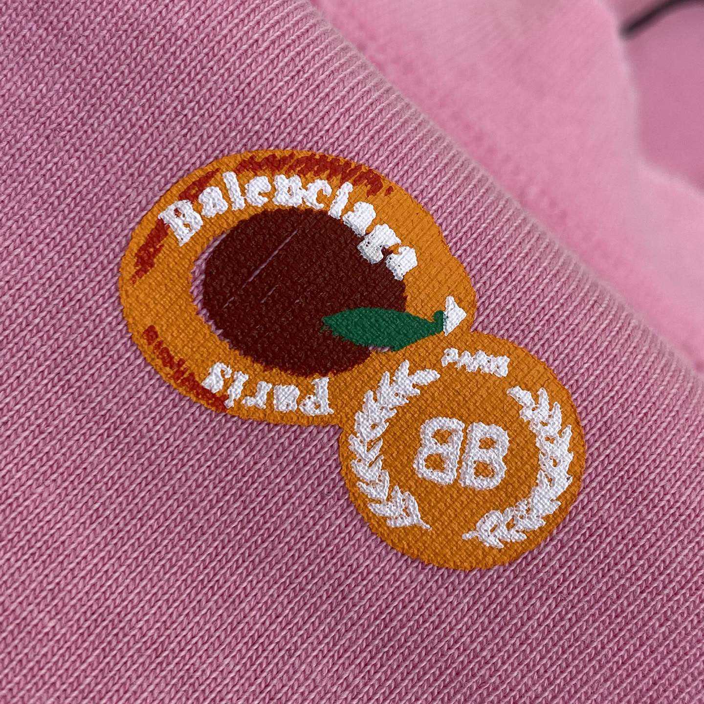 Balenciaga Fruity T-Shirt Medium Fit In Faded Dirty - FashionPlug