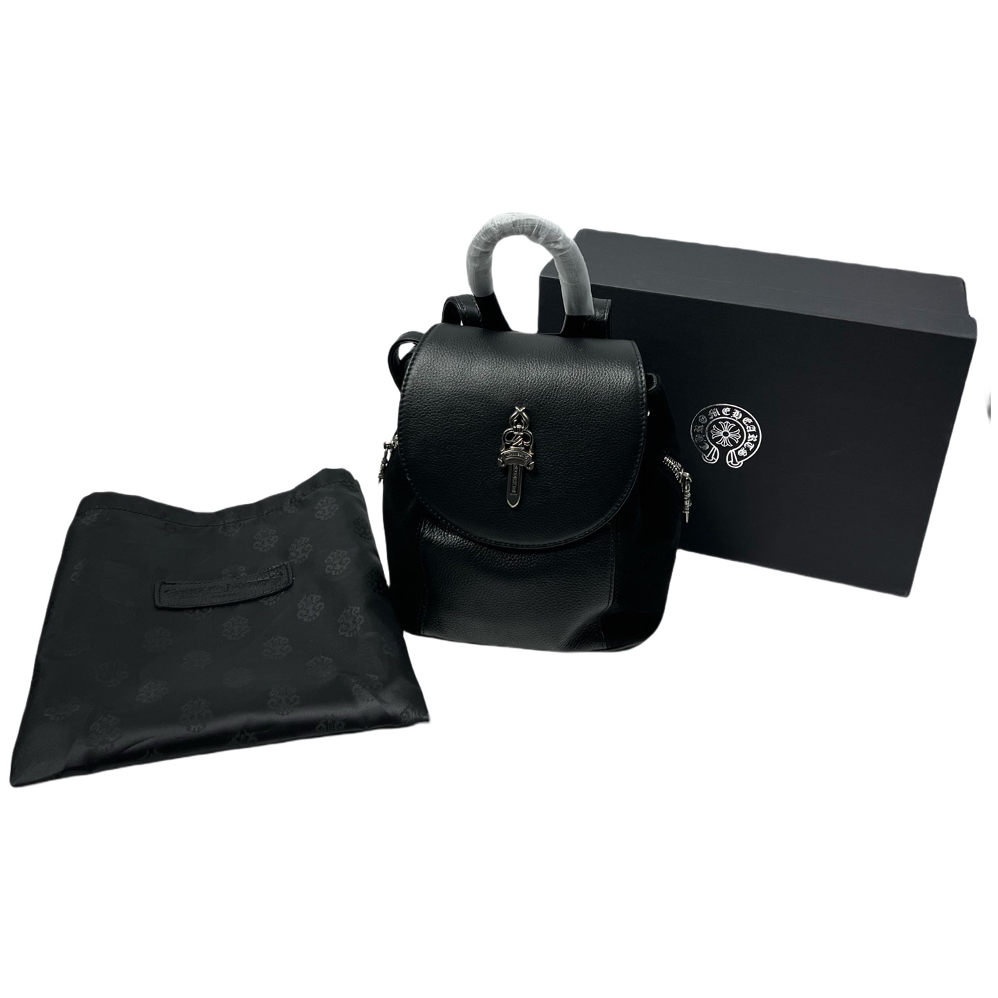 Chrome Hearts Leather-Trimmed Iggy Backpack - FashionPlug