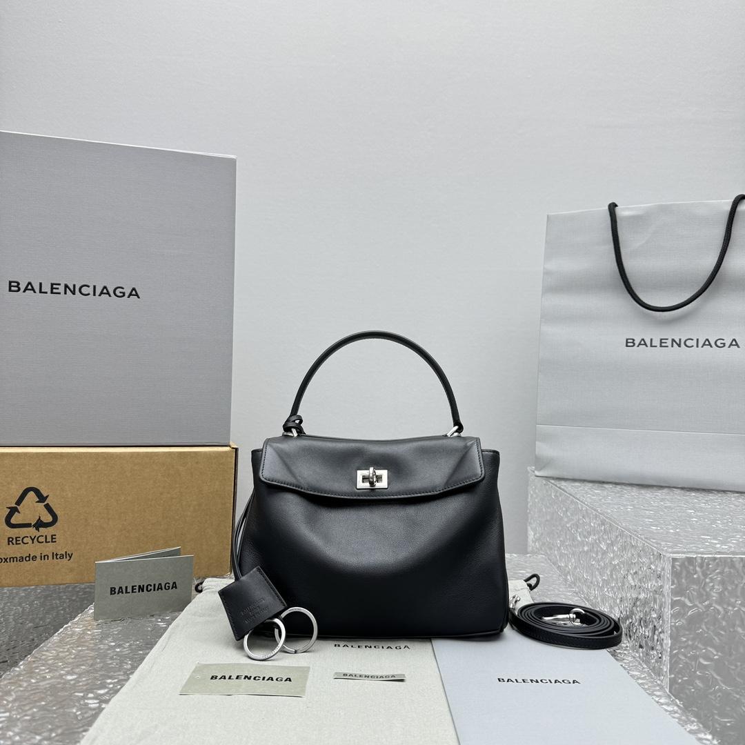 Balenciaga Rodeo Mini Handbag In Black  - FashionPlug