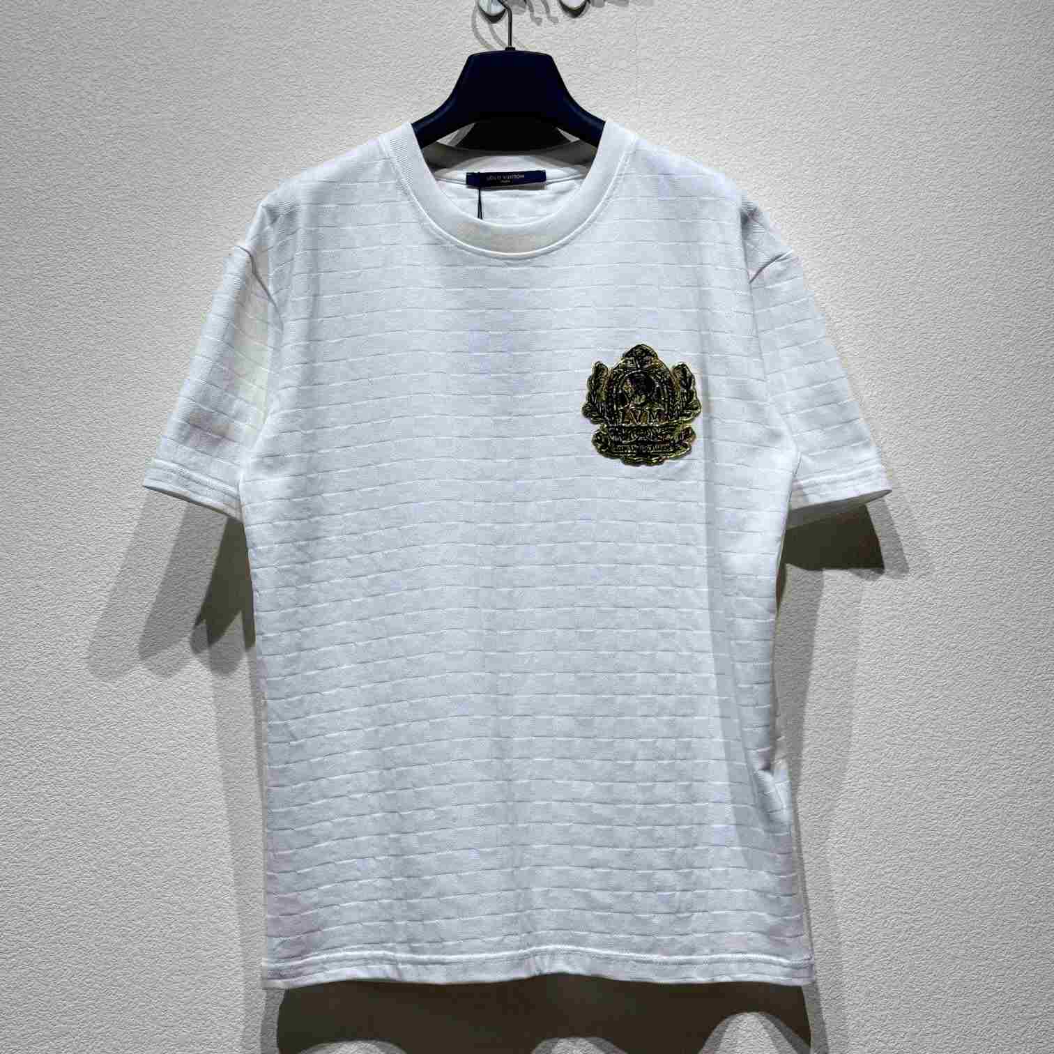 Louis Vuitton Signature Patch Cotton T-Shirt    - FashionPlug