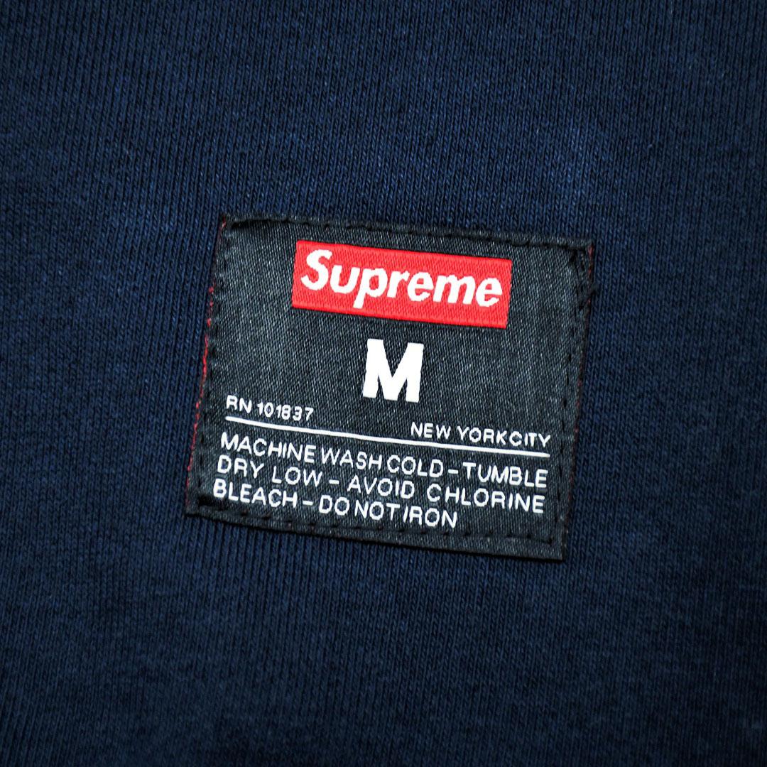 Supreme Kanji Logo Crewneck 'Navy blue' - FashionPlug