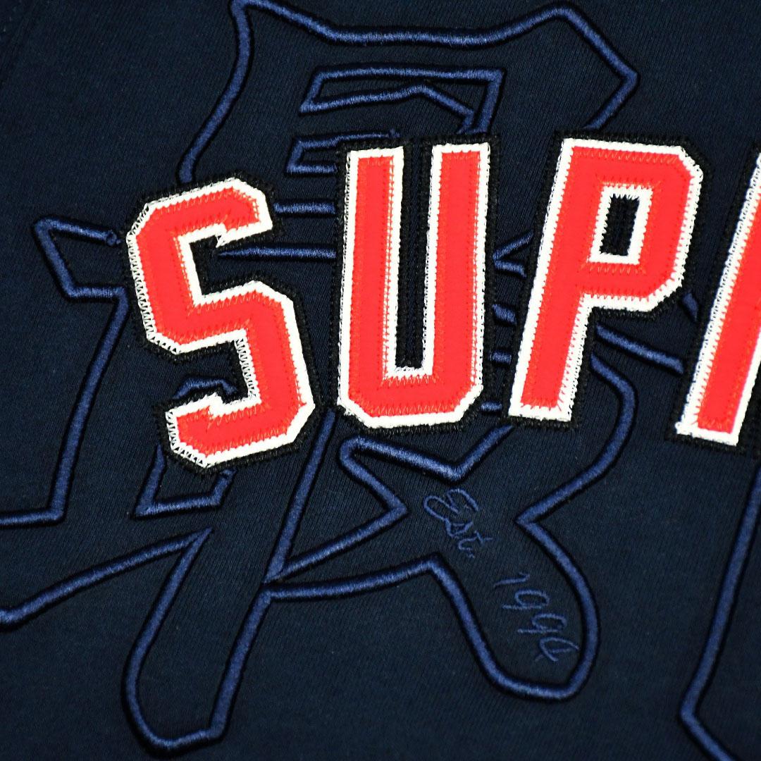 Supreme Kanji Logo Crewneck 'Navy blue' - FashionPlug