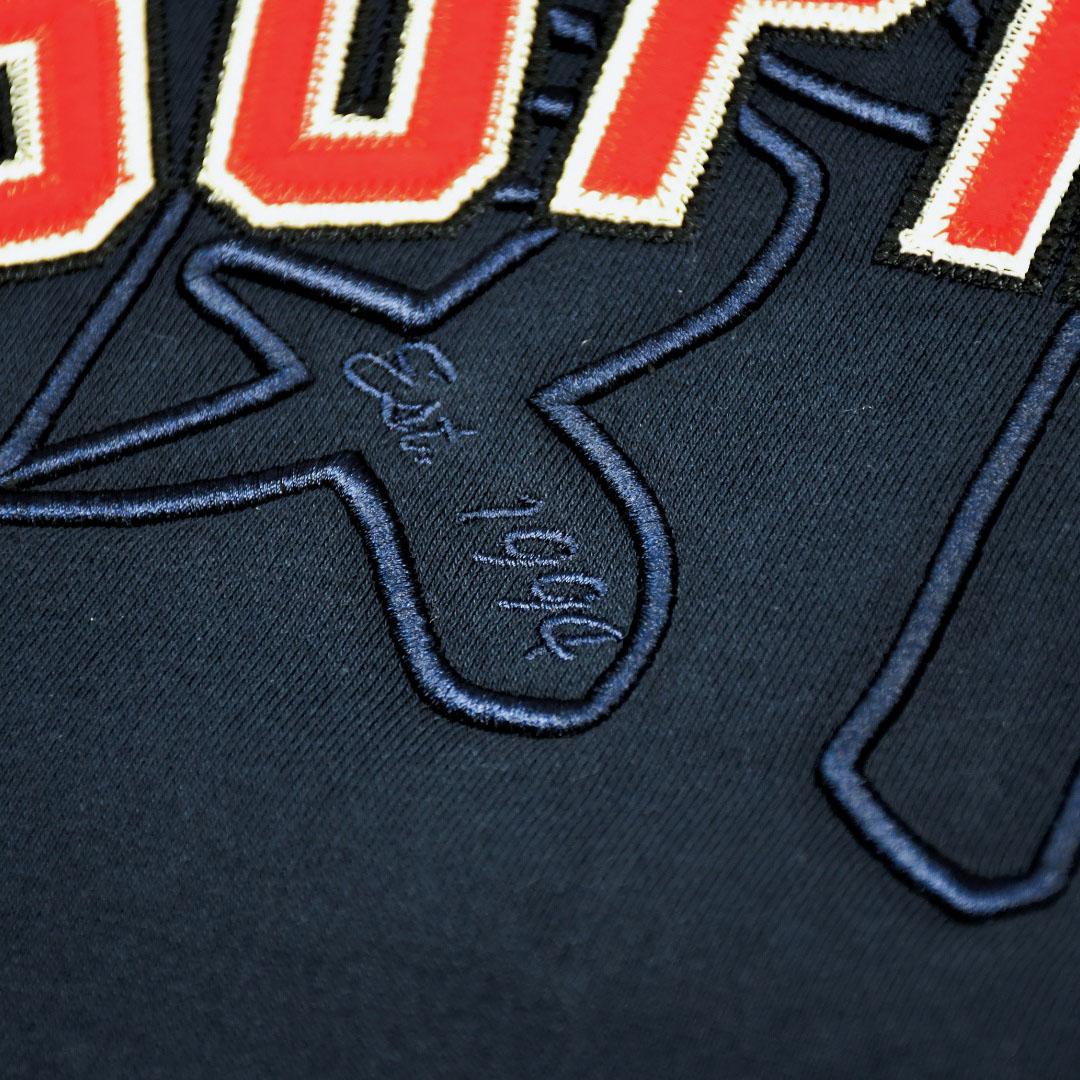 Supreme Kanji Logo Crewneck 'Navy blue' - FashionPlug