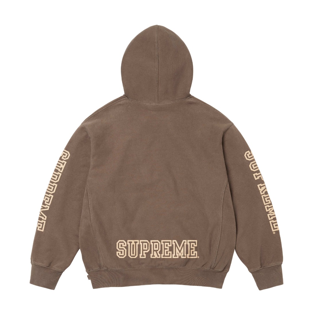 Supreme Collegiate Sleeve Hooded Sweatshirt  - FashionPlug