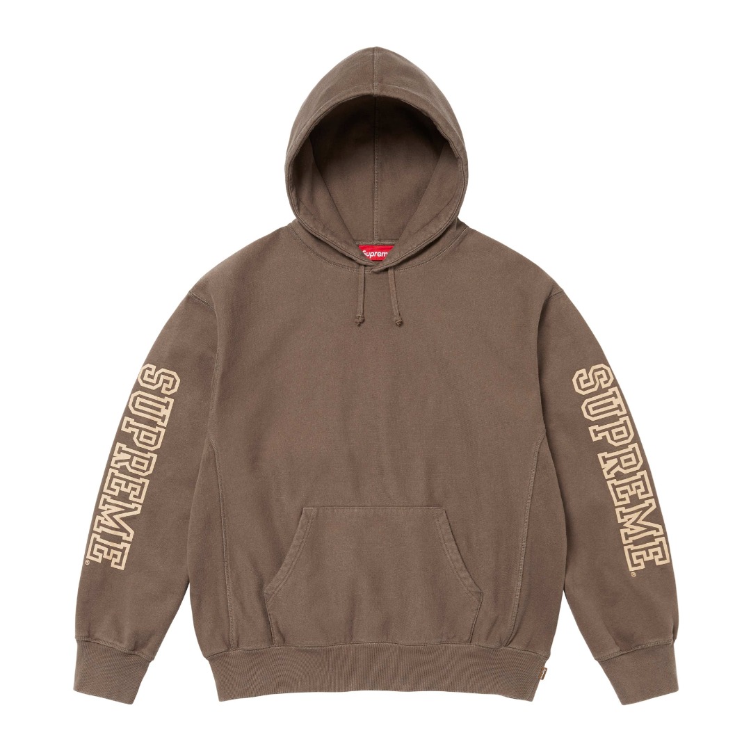 Supreme Collegiate Sleeve Hooded Sweatshirt  - FashionPlug