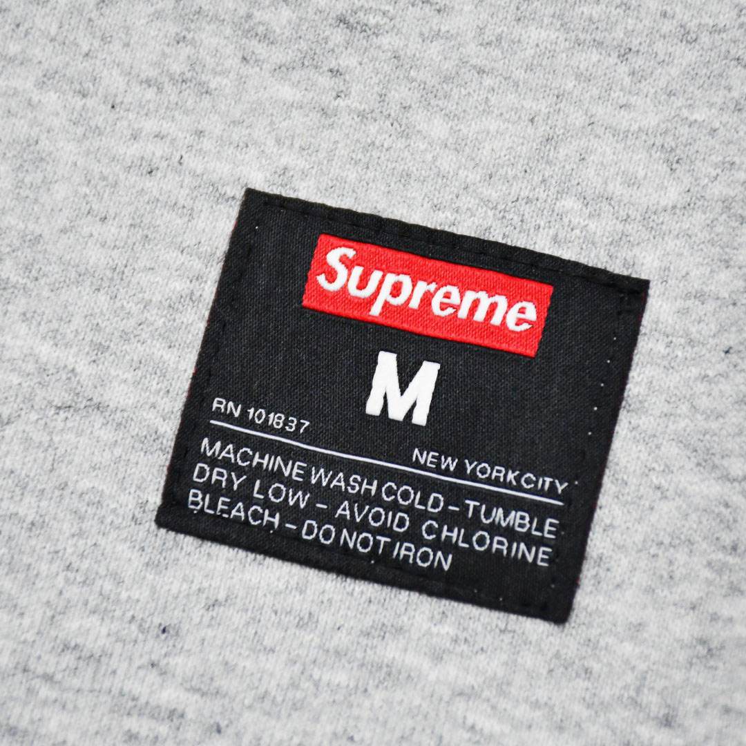 Supreme Kanji Logo Crewneck 'Grey' - FashionPlug