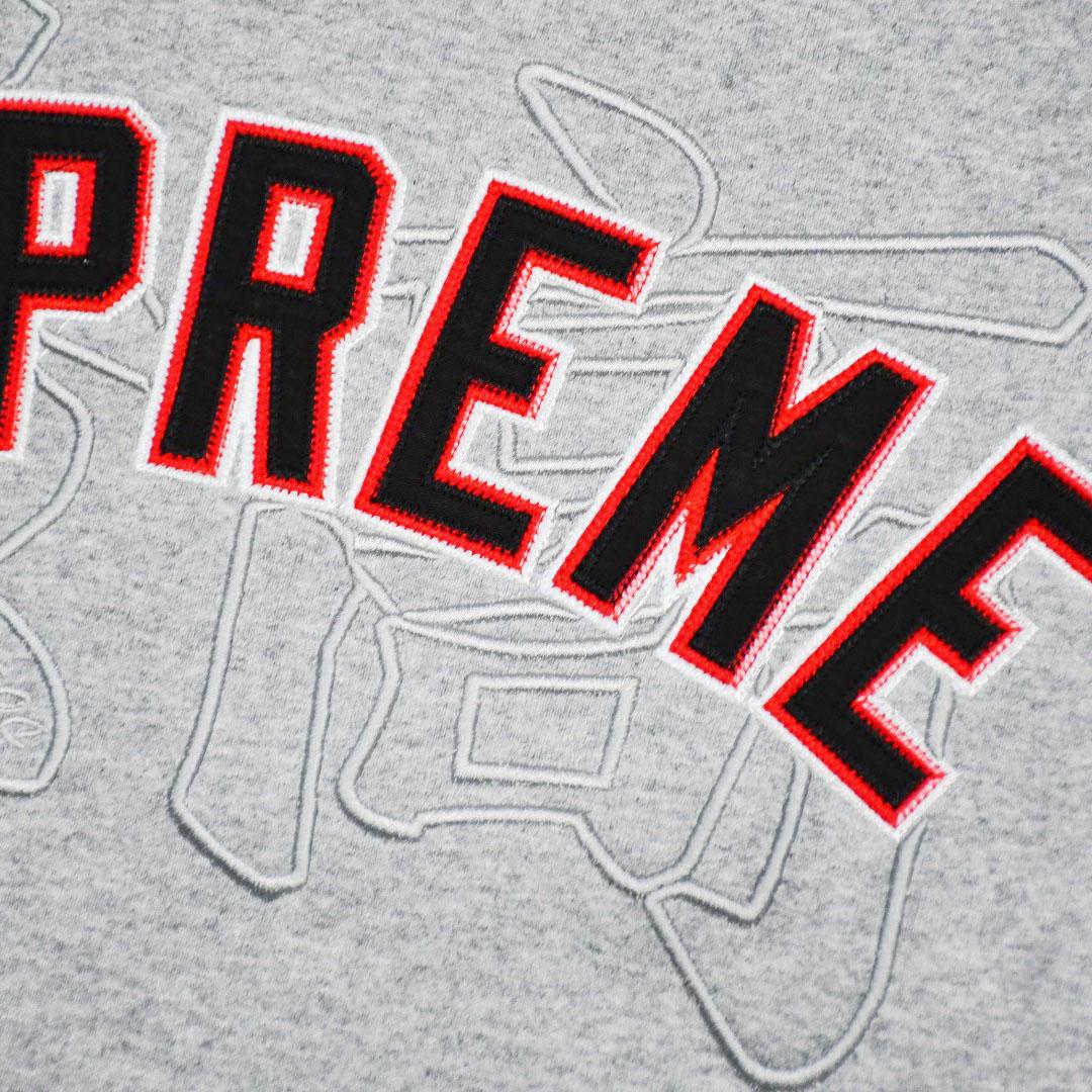 Supreme Kanji Logo Crewneck 'Grey' - FashionPlug