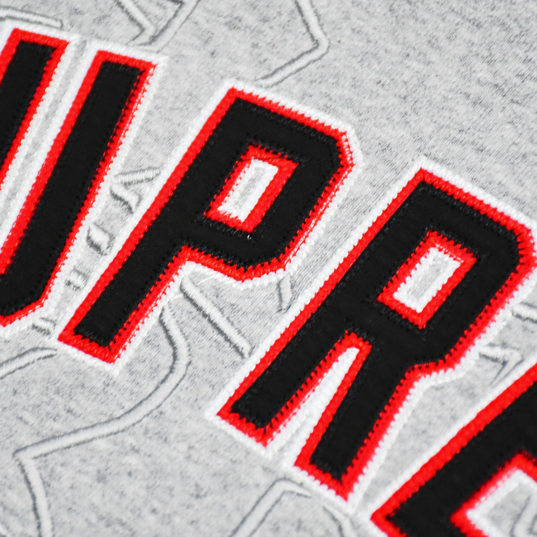 Supreme Kanji Logo Crewneck 'Grey' - FashionPlug