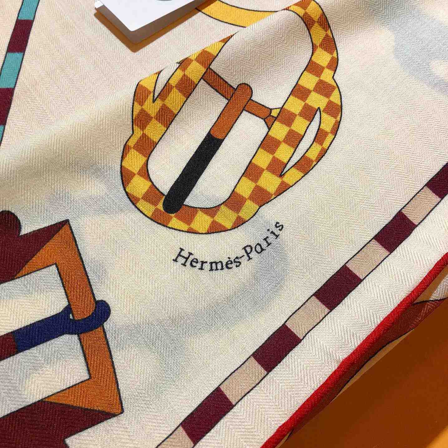 Hermes Bouclerie Moderne En Casaques Giant Triangle - FashionPlug