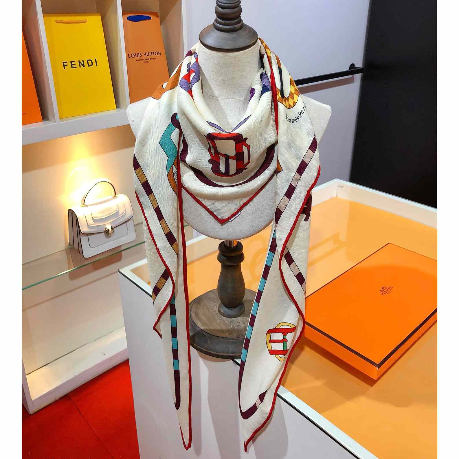 Hermes Bouclerie Moderne En Casaques Giant Triangle - FashionPlug
