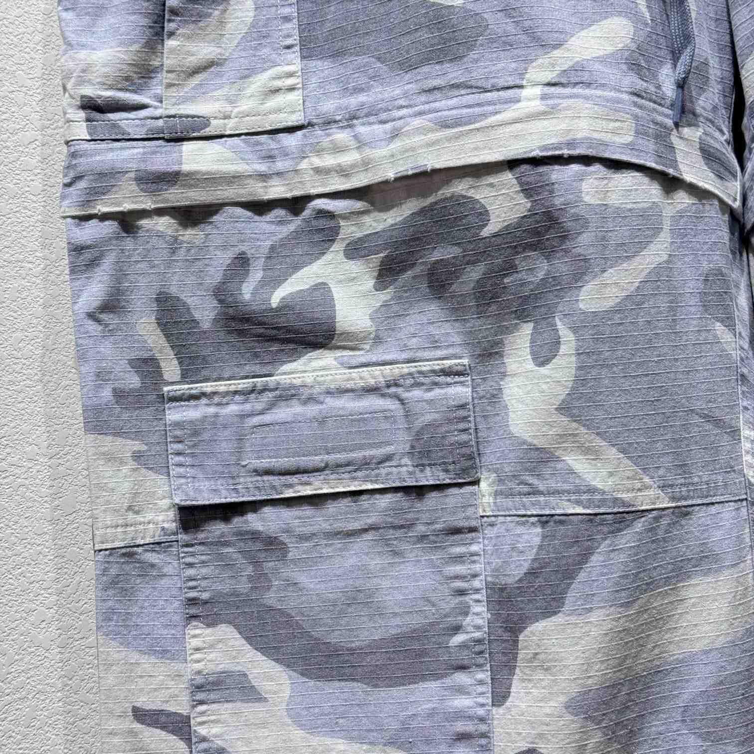 Balenciaga Large Cargo Pants In Light Grey - FashionPlug