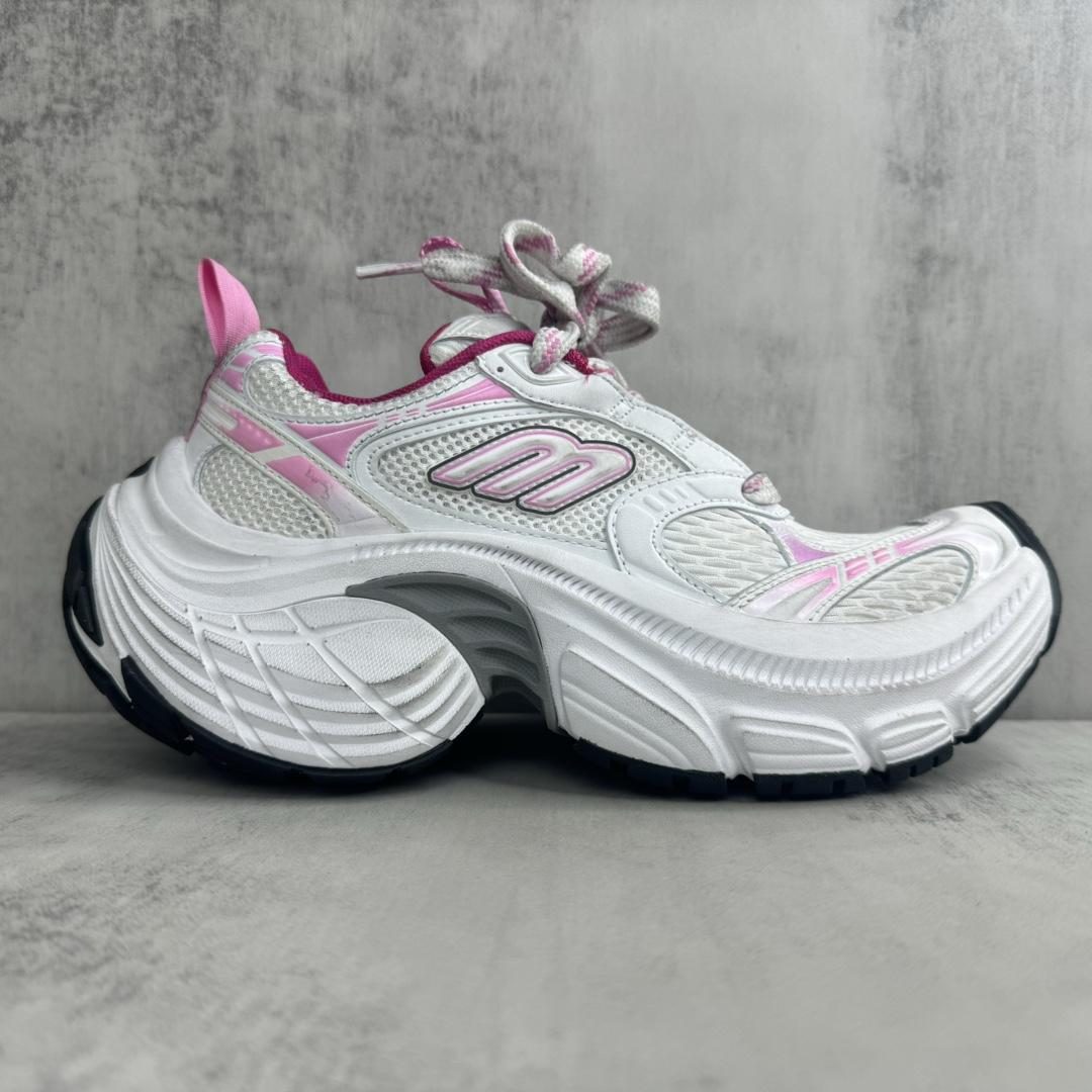 Balenciaga 6XL Sneaker In White, Light pink, Grey And Black - FashionPlug
