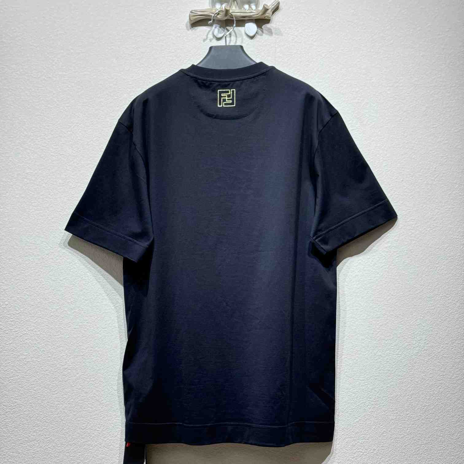 Fendi Black Cotton T-shirt - FashionPlug