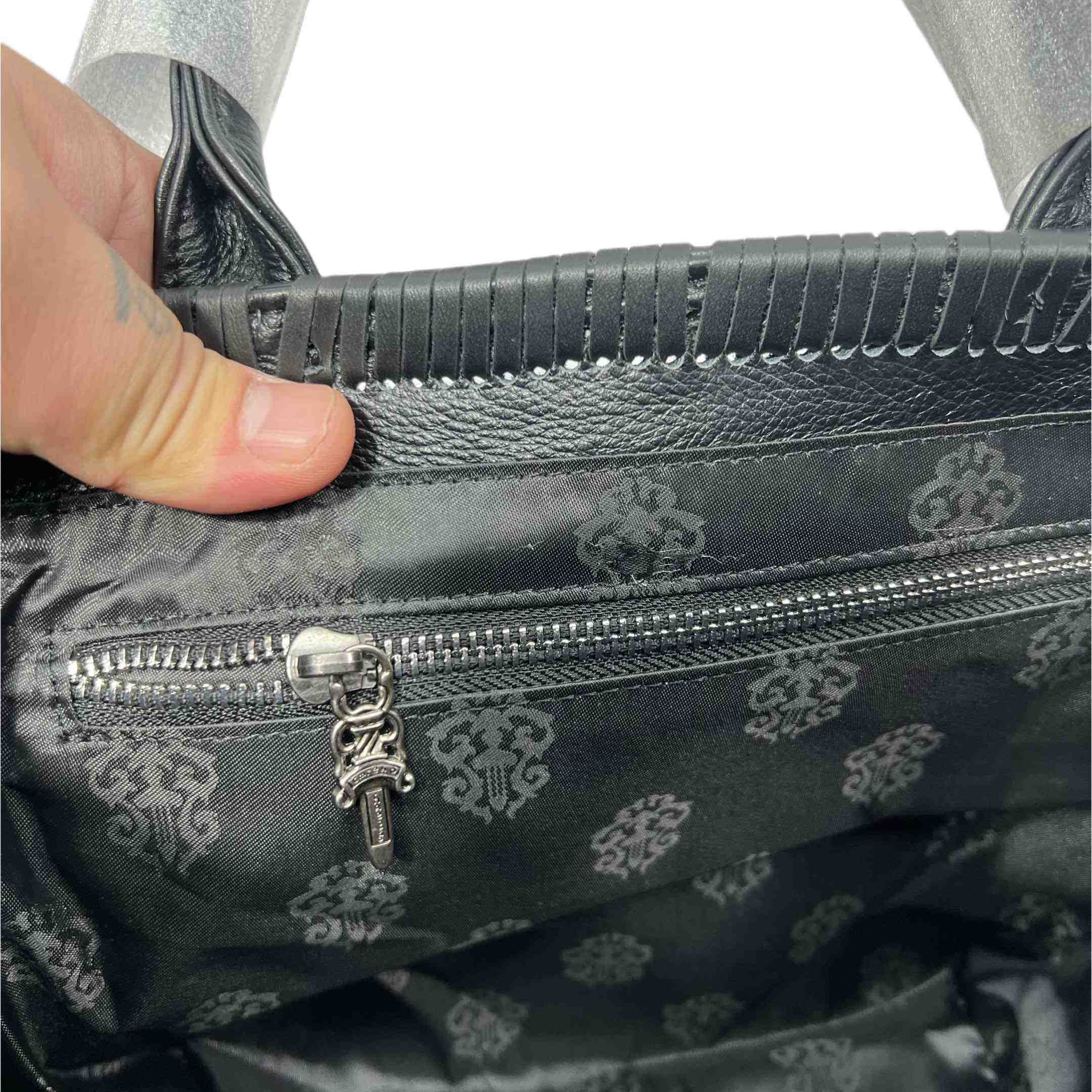 Chrome Heart Cross Patch Tote Bag (32-20.5-20.5cm) - FashionPlug