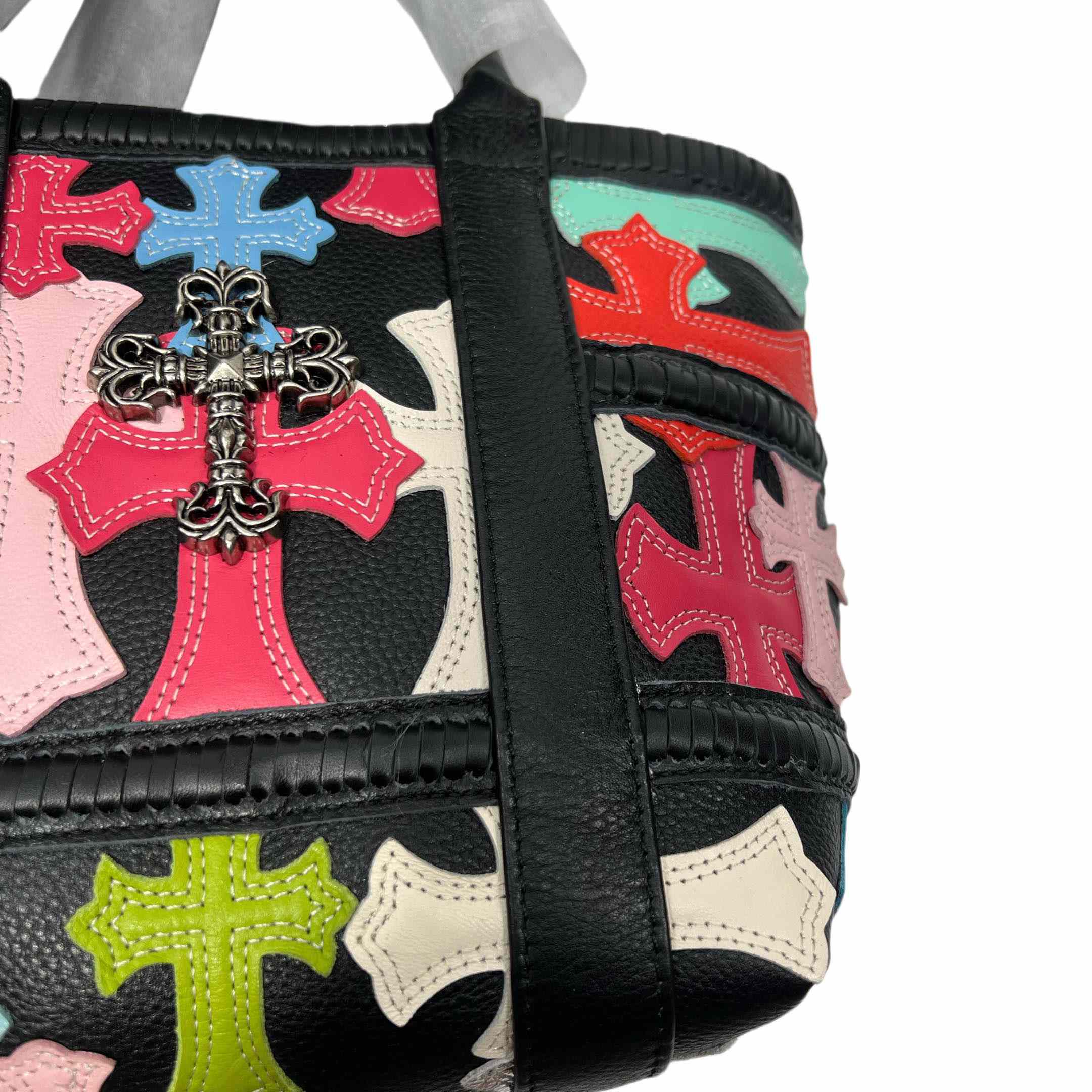 Chrome Heart Cross Patch Tote Bag (32-20.5-20.5cm) - FashionPlug