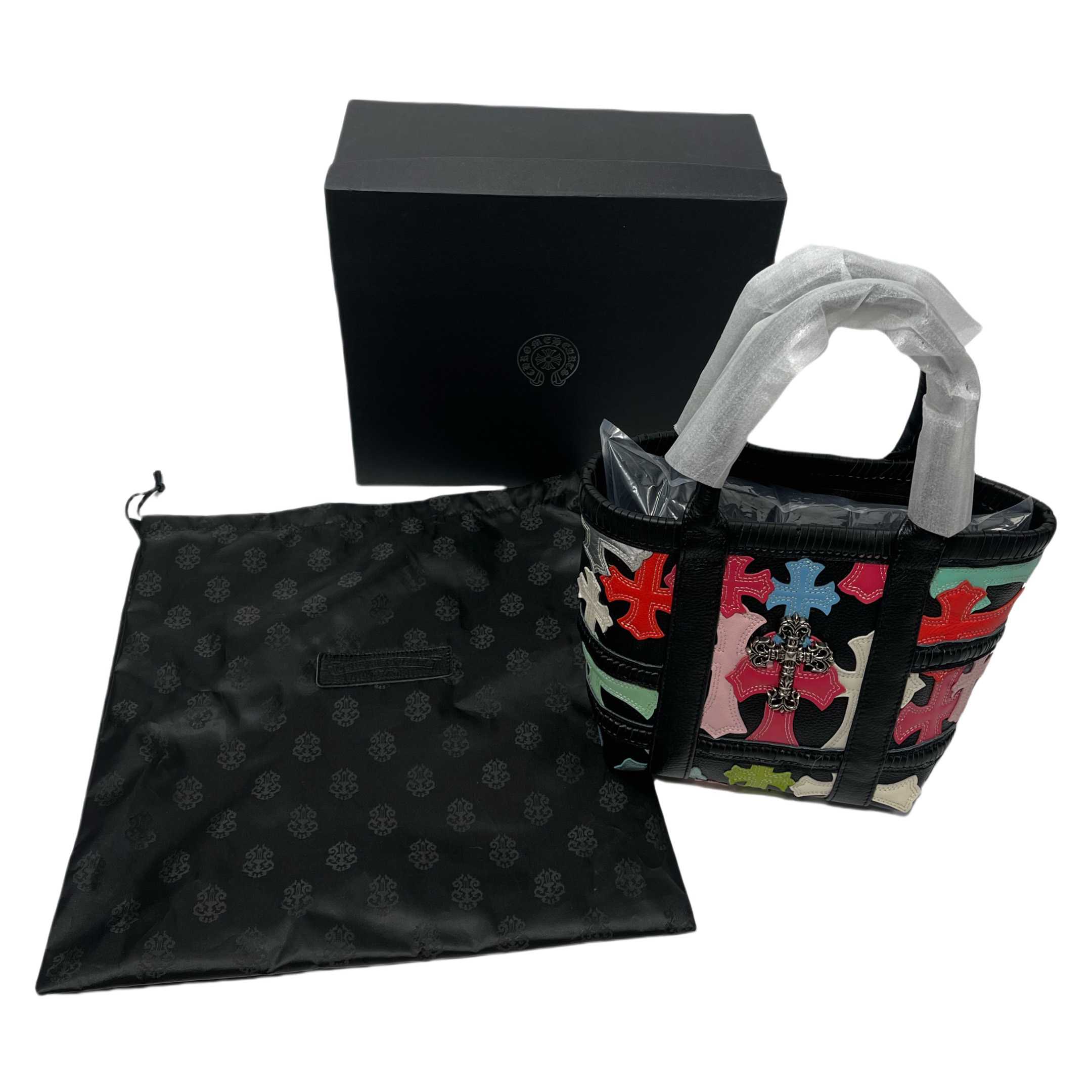 Chrome Heart Cross Patch Tote Bag (32-20.5-20.5cm) - FashionPlug