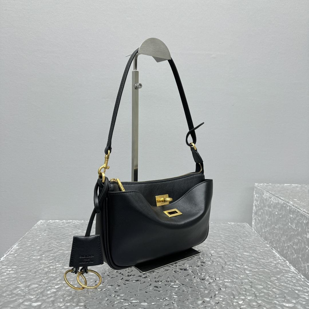 Balenciaga Rodeo Sling Pochette In Black - FashionPlug
