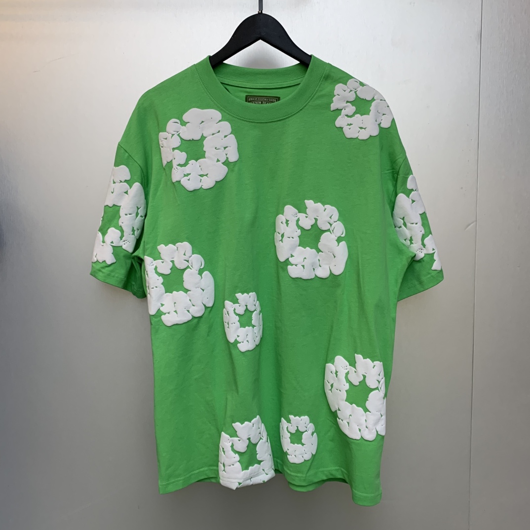 Denim Tears Cotton T-shirt In Green - FashionPlug