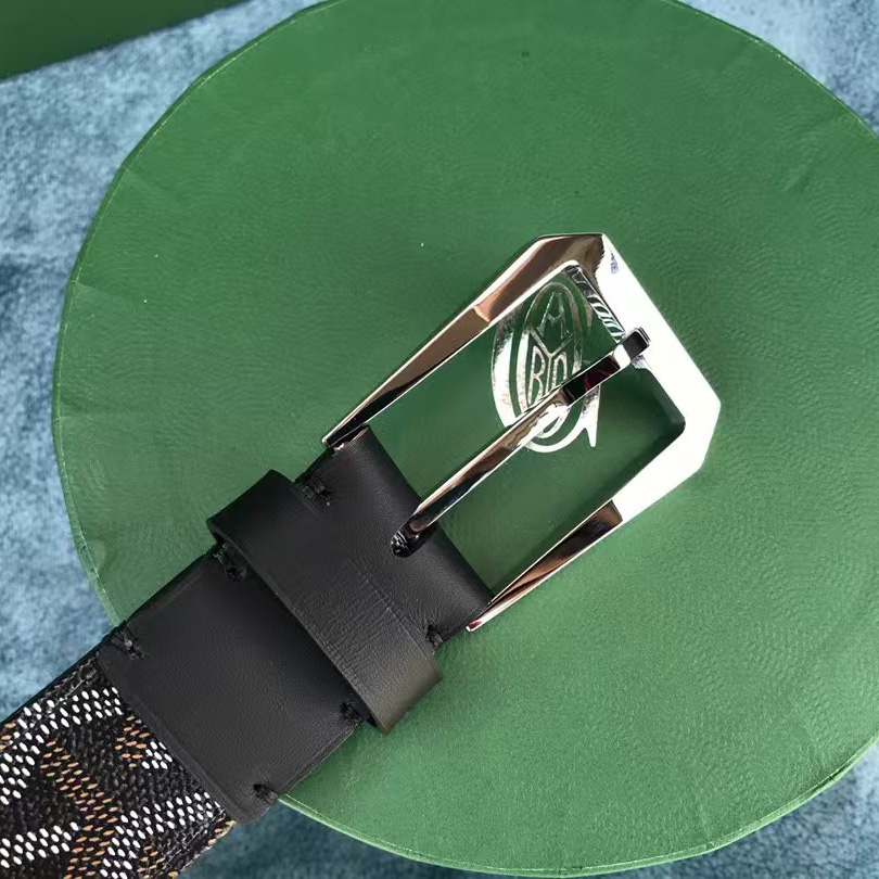 Goyard Paris Leather Mens Belt - FashionPlug