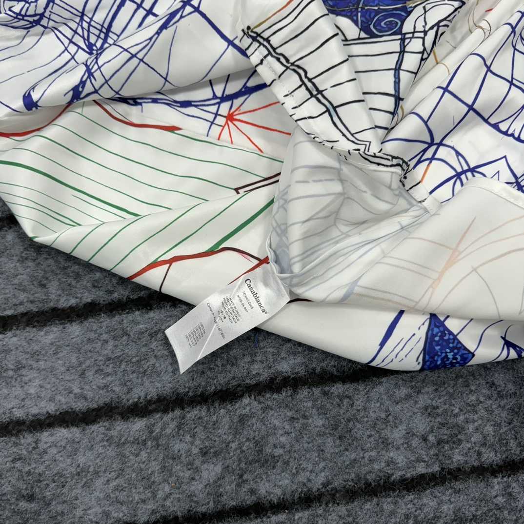 Casablanca Short Sleeve Cuban Collar Shirt - FashionPlug