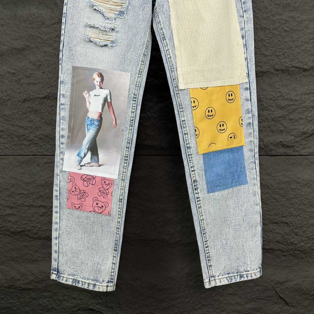Japanese Brand × Streetwear × Vintage jeans Patch Design Pants - FashionPlug