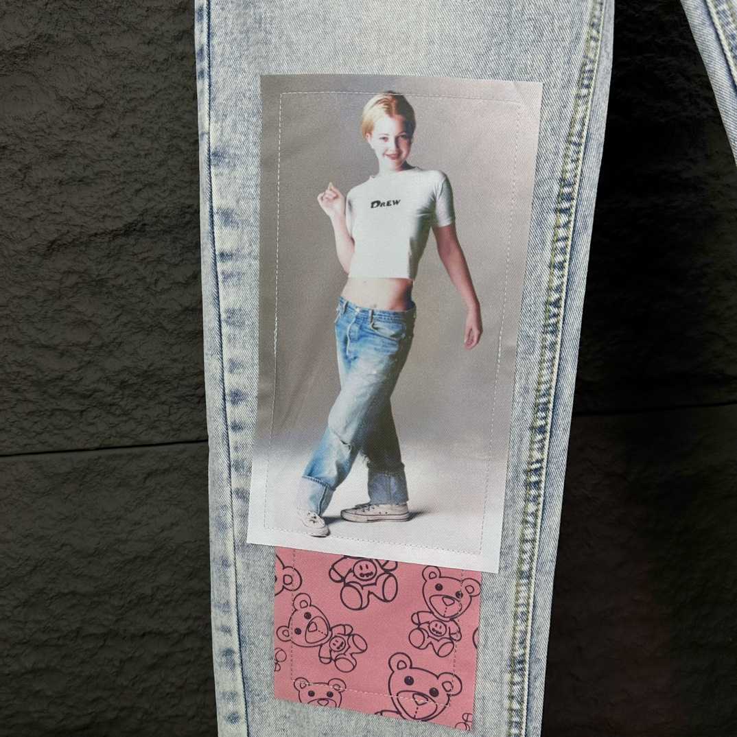 Japanese Brand × Streetwear × Vintage jeans Patch Design Pants - FashionPlug