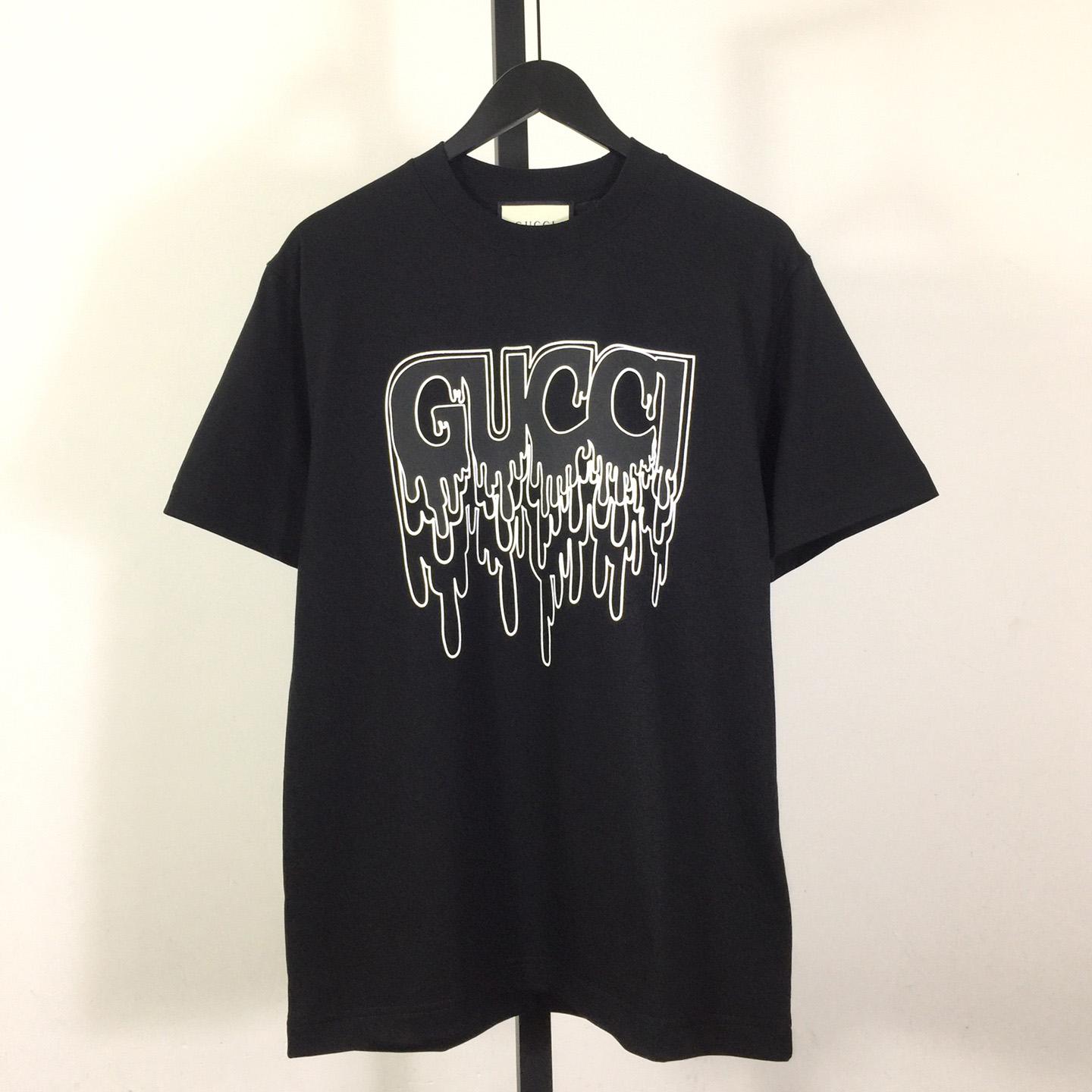 Gucci Cotton Jersey T-shirt With Print  - FashionPlug