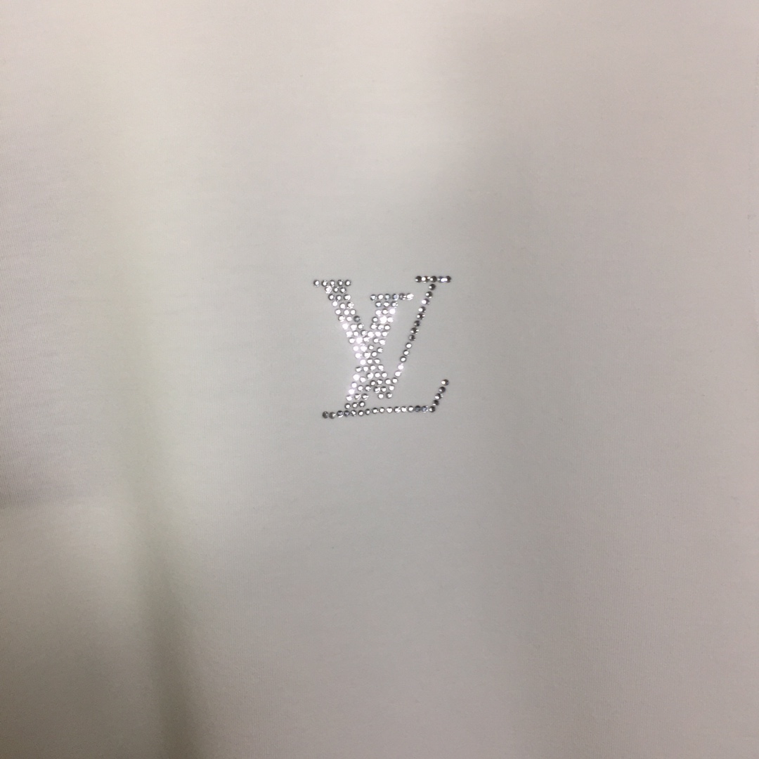 Louis Vuitton Cotton T-Shirt With Crystal - FashionPlug