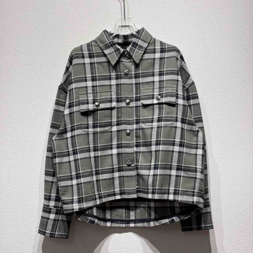 Chrome Hearts Sleeve Print Flannel Shirt - FashionPlug