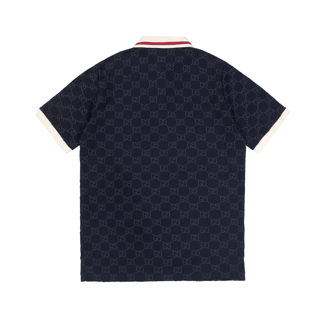 Gucci Cotton polo shirt with GG Embroidery - FashionPlug