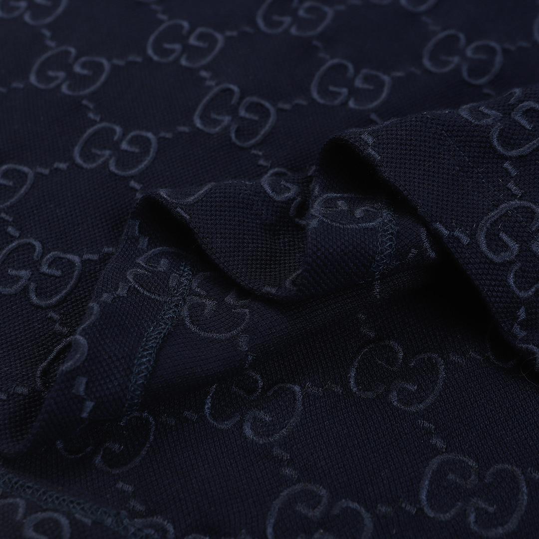 Gucci Cotton polo shirt with GG Embroidery - FashionPlug