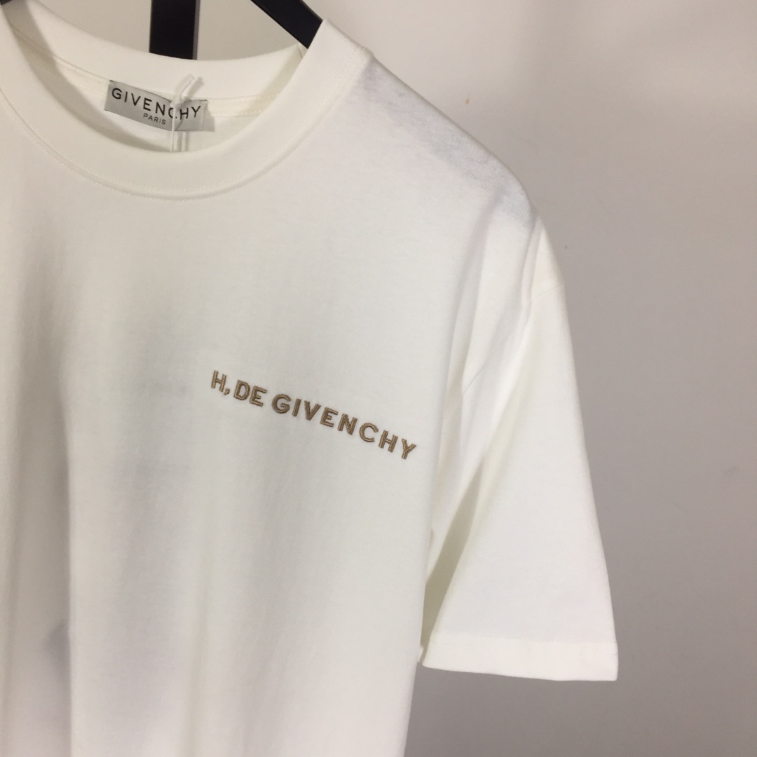 Givenchy T-shirt In Cotton With Chandelier Snake Embroideries - FashionPlug