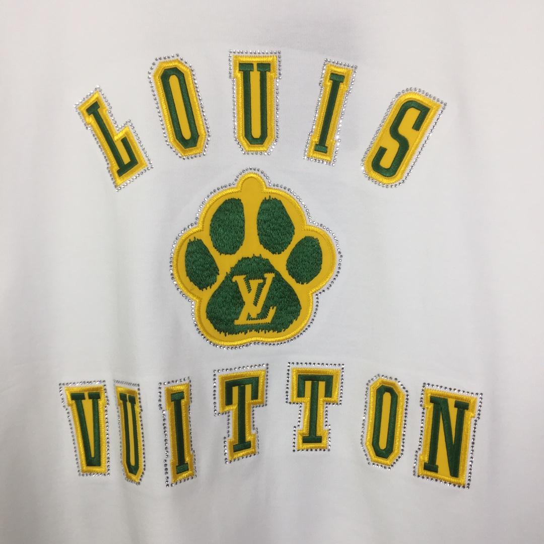 Louis Vuitton Embellished Short-Sleeved Cotton Crewneck - FashionPlug