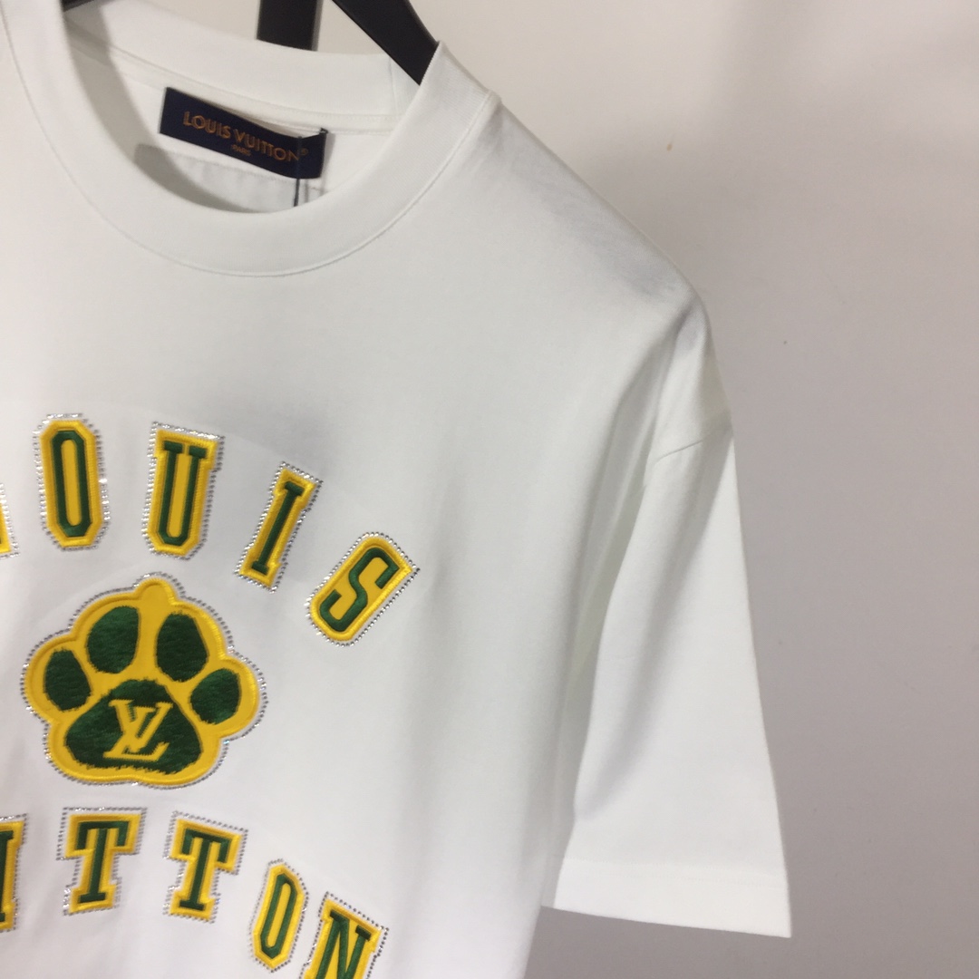 Louis Vuitton Embellished Short-Sleeved Cotton Crewneck - FashionPlug
