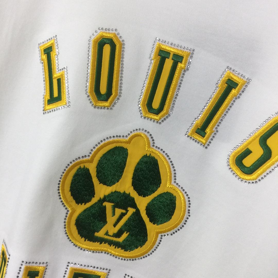 Louis Vuitton Embellished Short-Sleeved Cotton Crewneck - FashionPlug