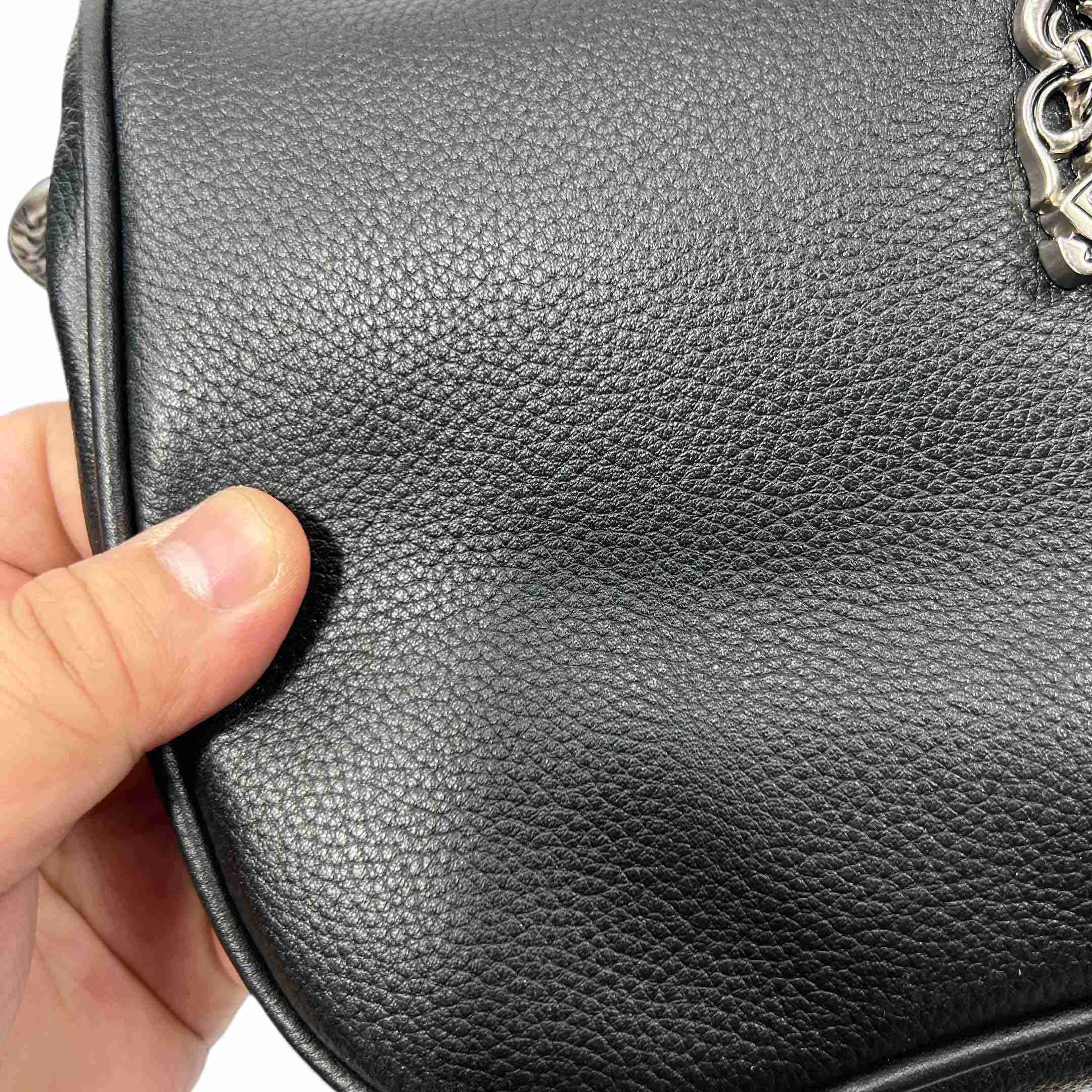 Chrome Heart Black Nugget Bag   25-16-9cm - FashionPlug
