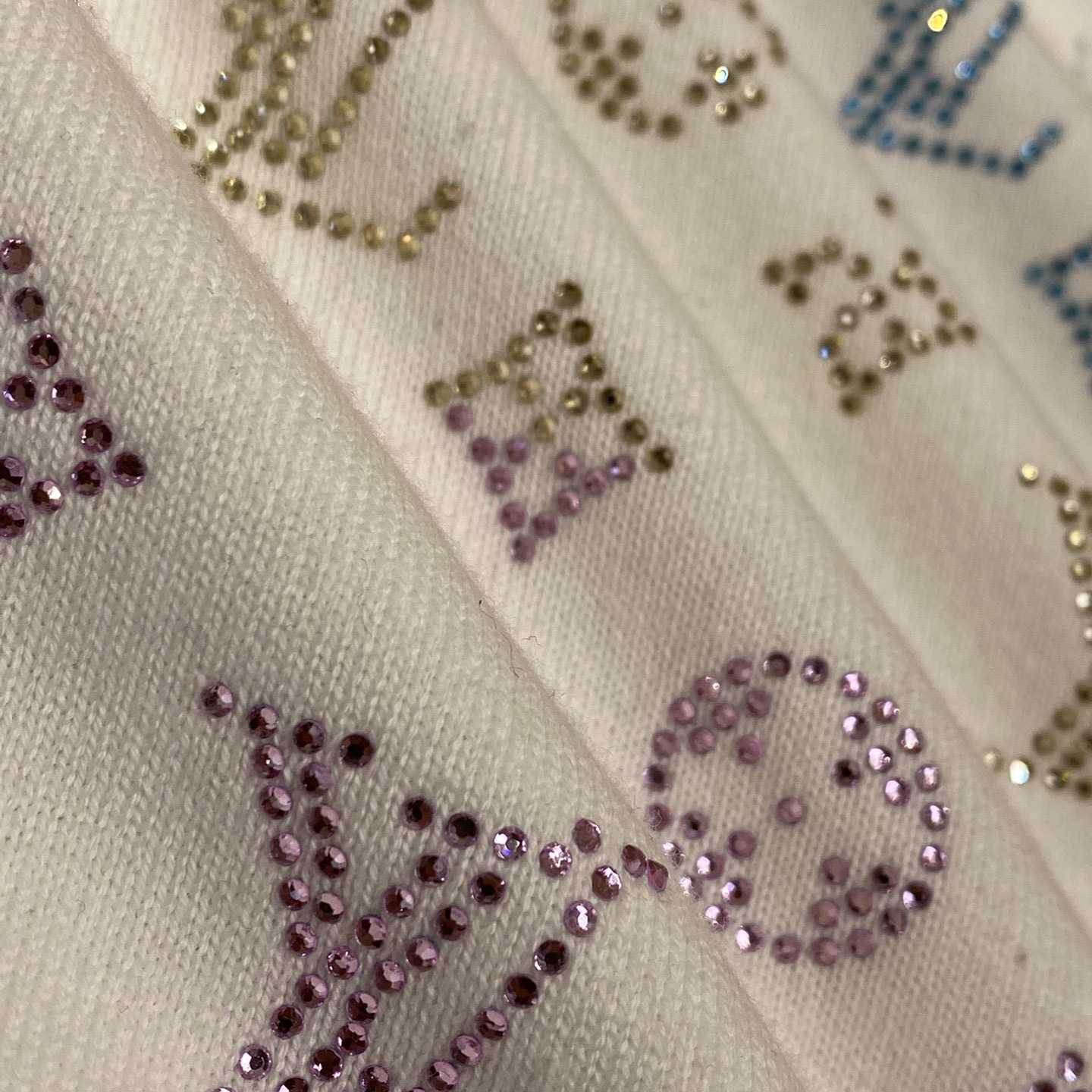Louis Vuitton Monogram Gradient Embellished Short-Sleeved Crewneck  1AGTLD - FashionPlug