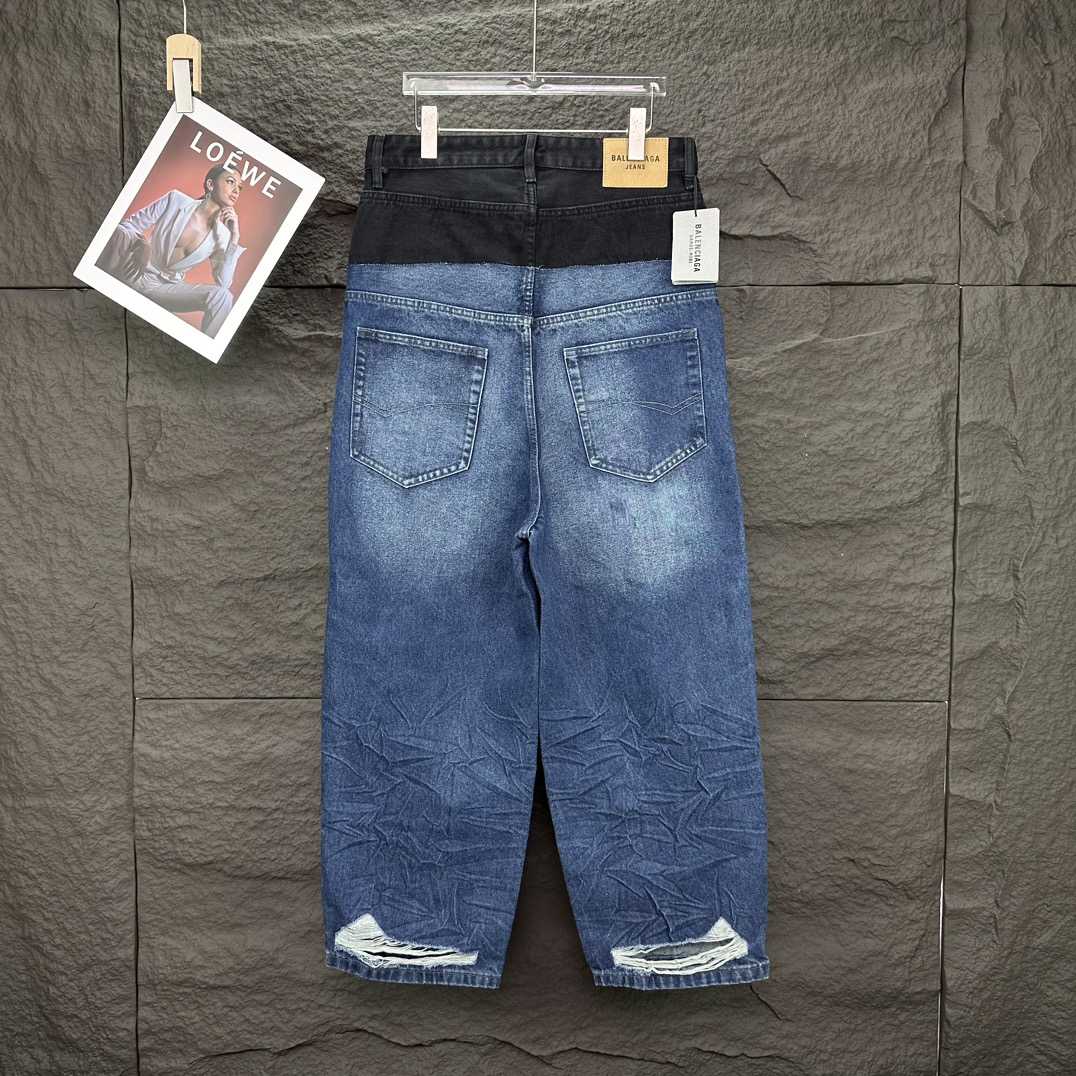 Balenciaga Cut-Up Baggy Pants - FashionPlug