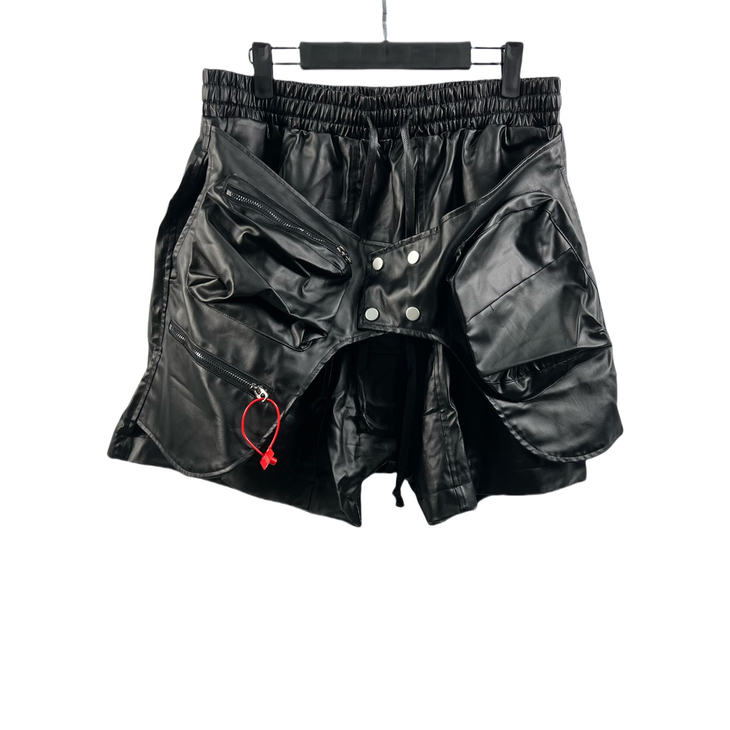 Vujade Brushed Wax Black Coating Corts Cargo Shorts - FashionPlug