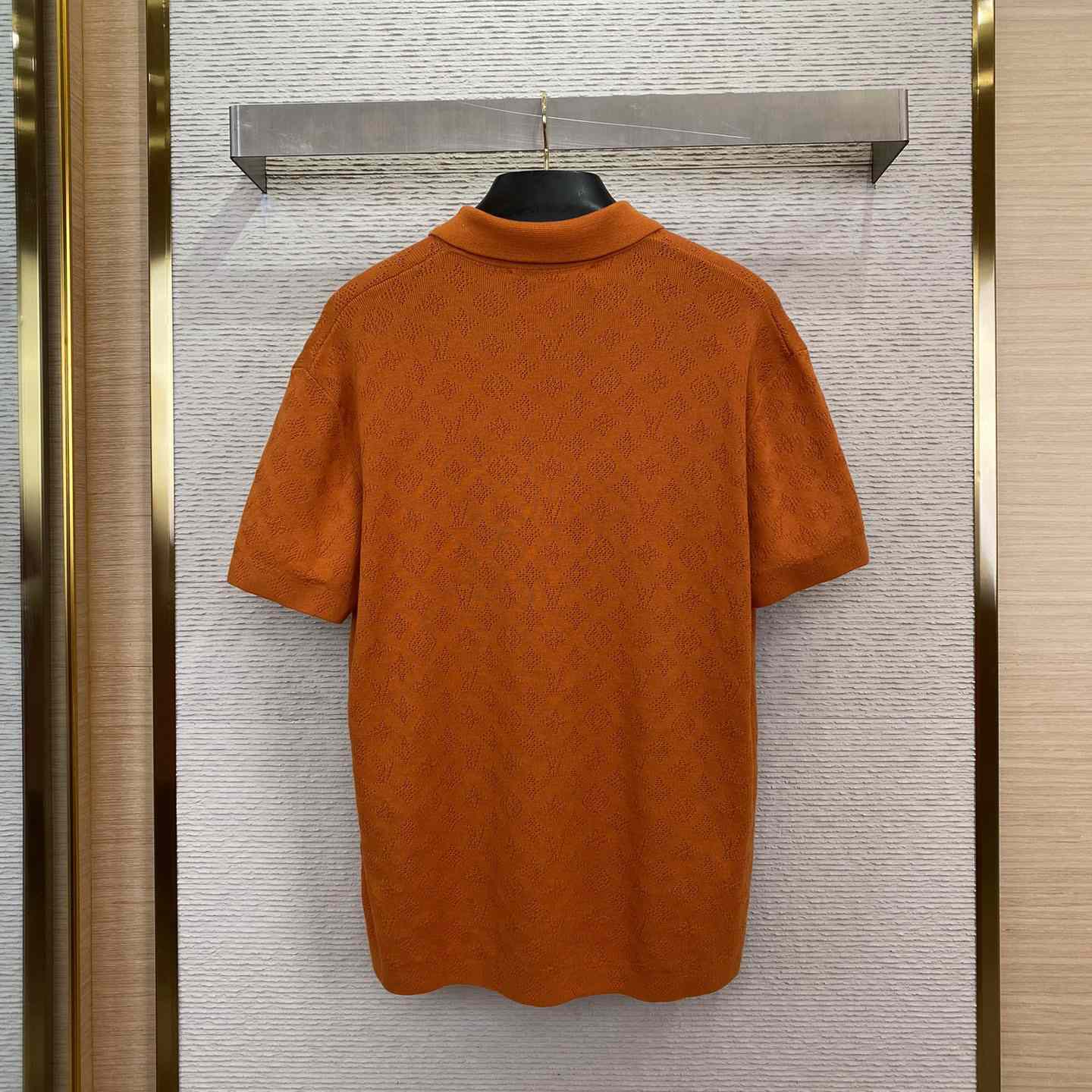 Louis Vuitton Monogram Pointelle Short-Sleeved Cotton Shirt   1AFQSY - FashionPlug