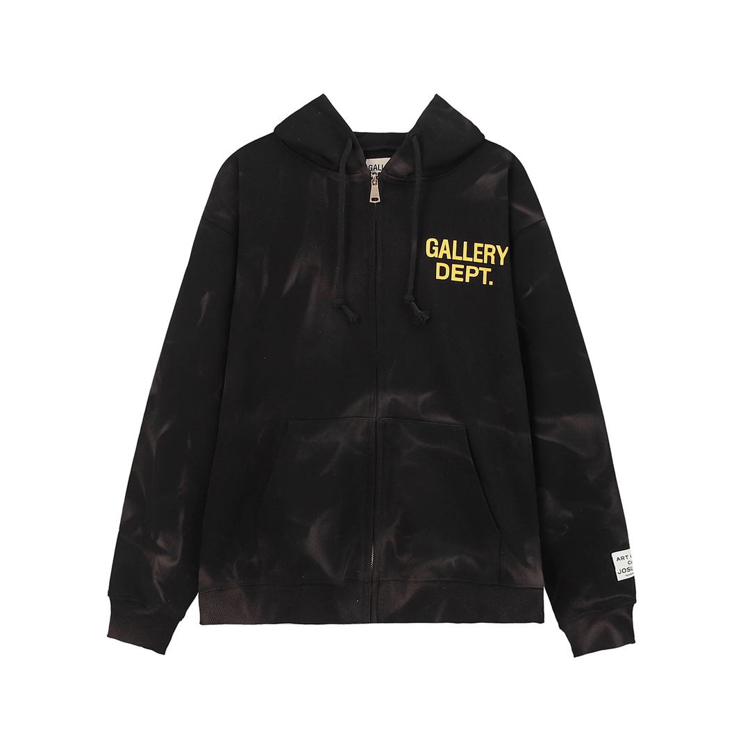 Gallery Dept. Vintage Tie-Dye Full Zip Hoodie - FashionPlug