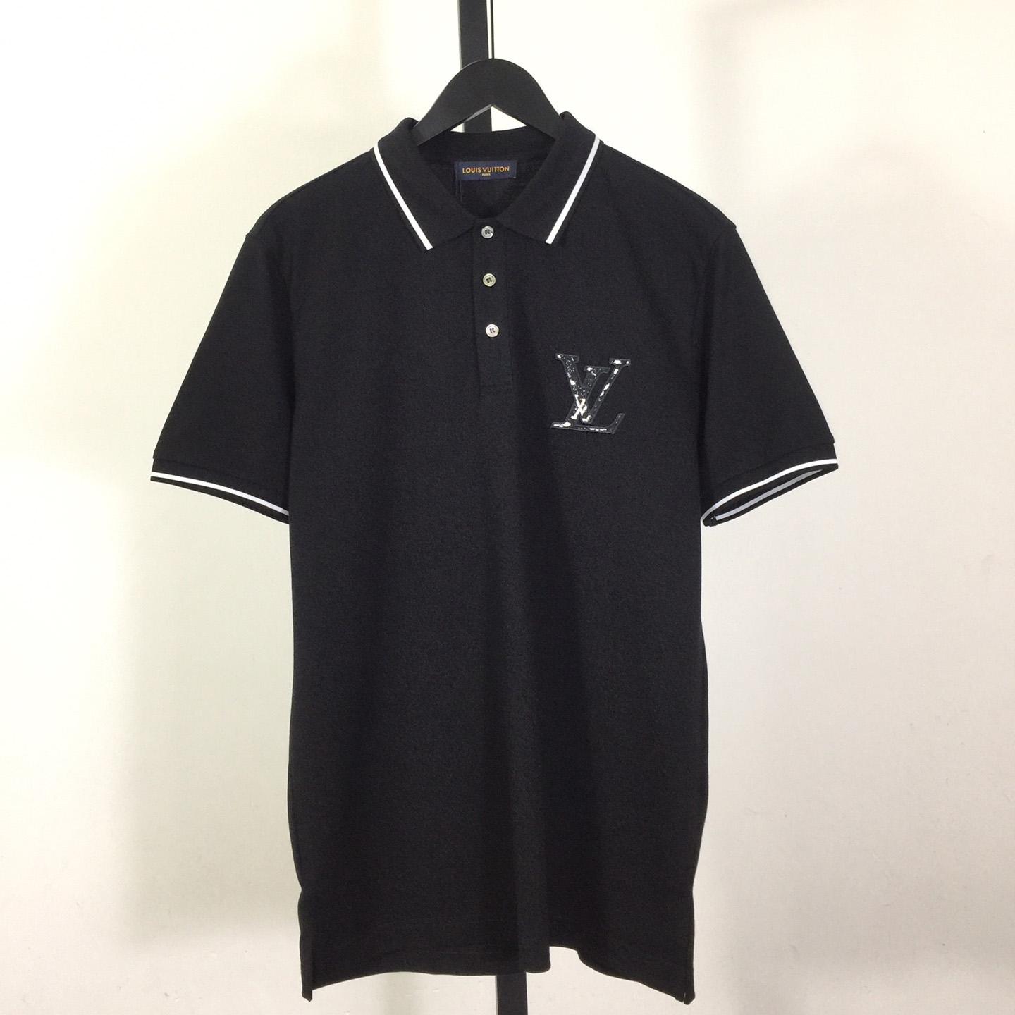 Louis Vuitton Short-Sleeved Cotton Polo Shirt    - FashionPlug
