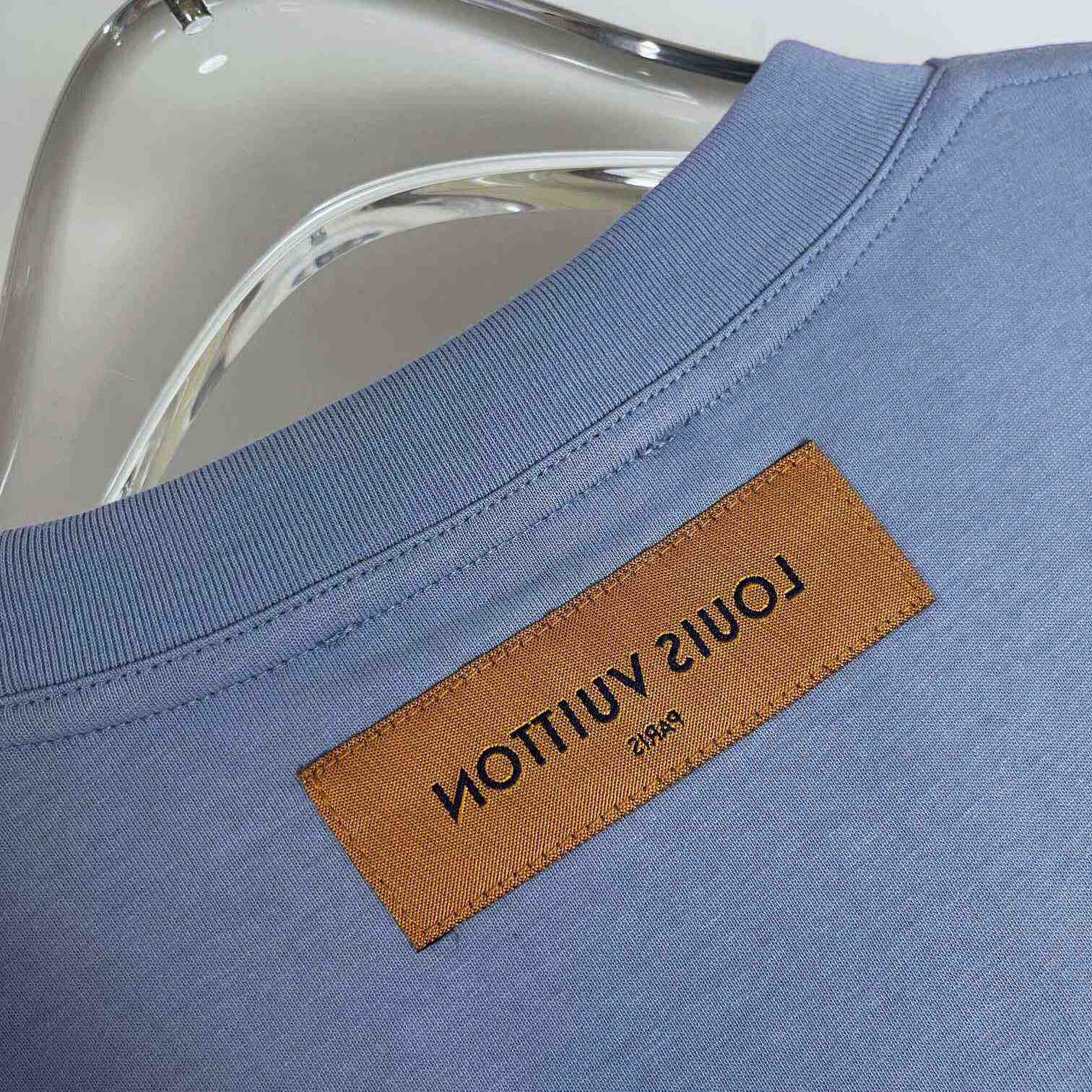 Louis Vuitton Logo Cotton T-Shirt    - FashionPlug