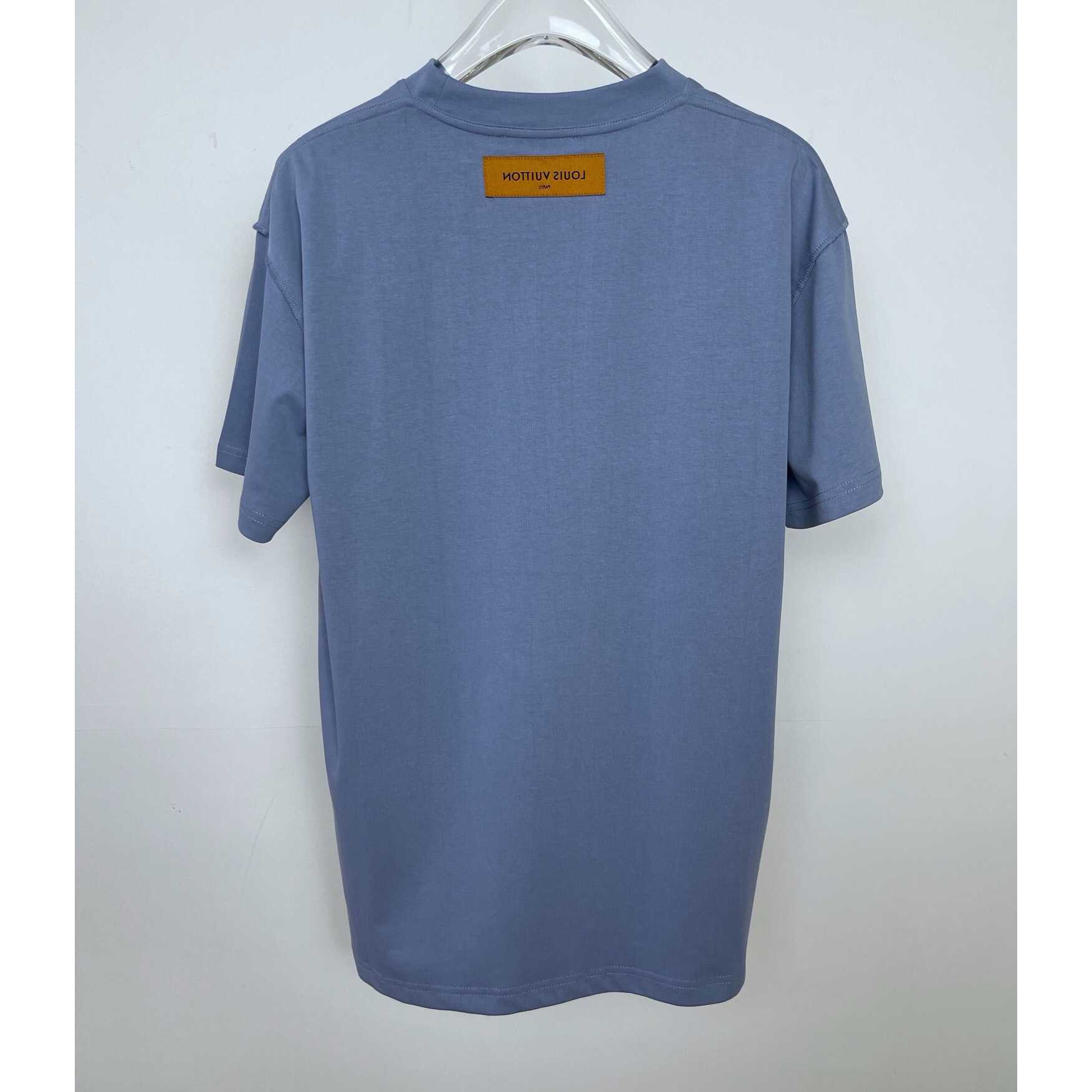 Louis Vuitton Logo Cotton T-Shirt    - FashionPlug